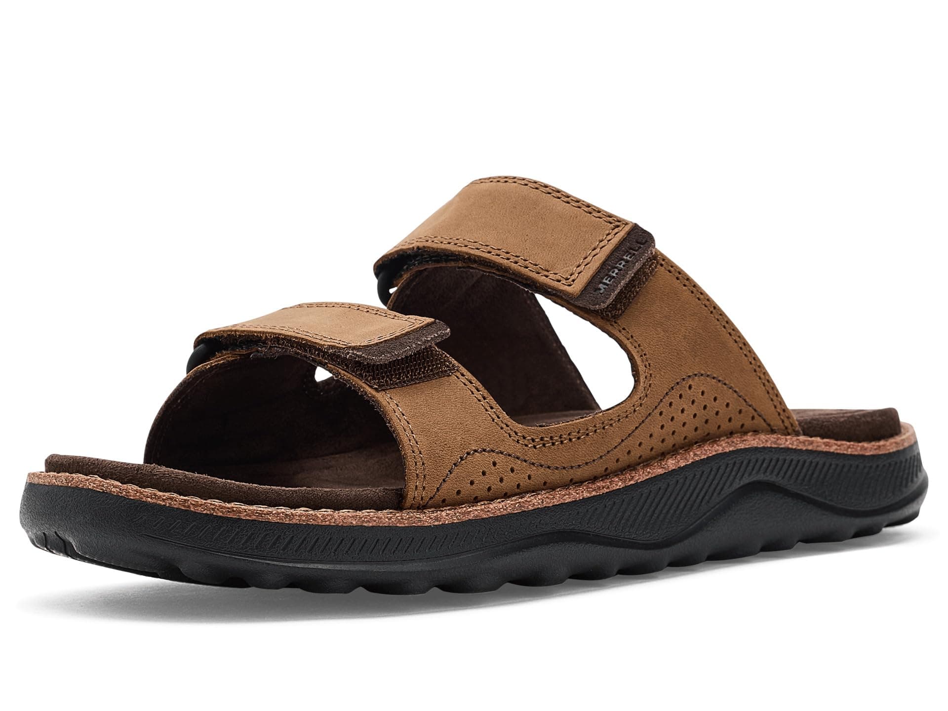 Merrell Cove Leather Slide — cor Marrom