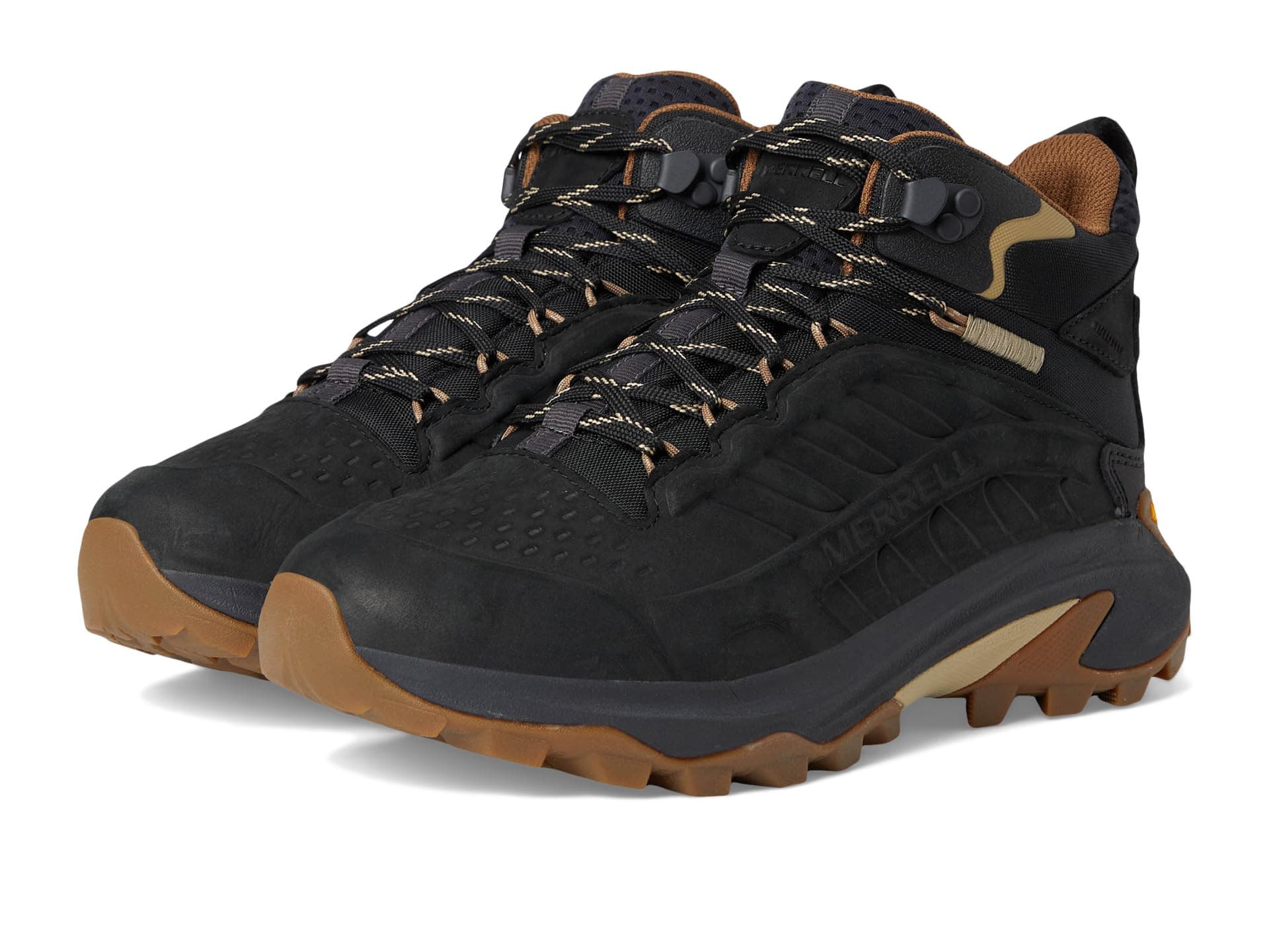 Merrell Moab Speed 2 Leather Mid Waterproof — cor Preto