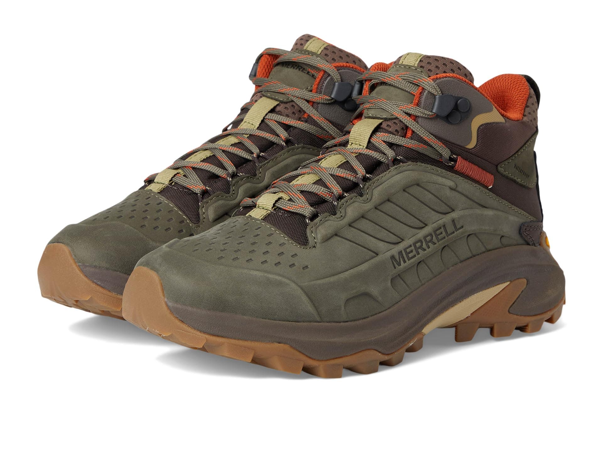 Merrell Moab Speed 2 Leather Mid Waterproof — cor Verde