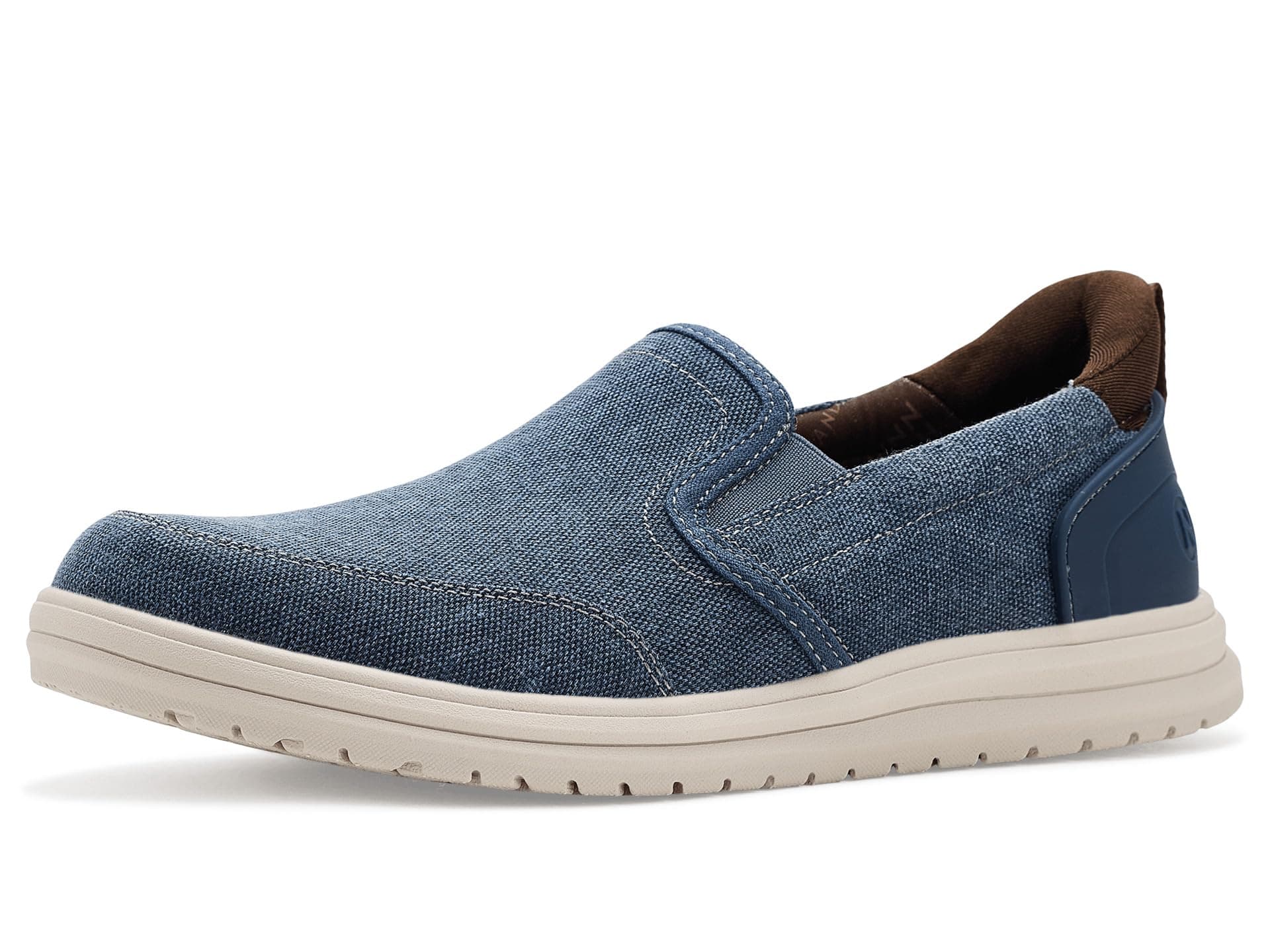 Nunn Bush Brew City Easy On and Off Moccasin Toe Hands Free Organic Canvas Slip-On Loafers — vista principal