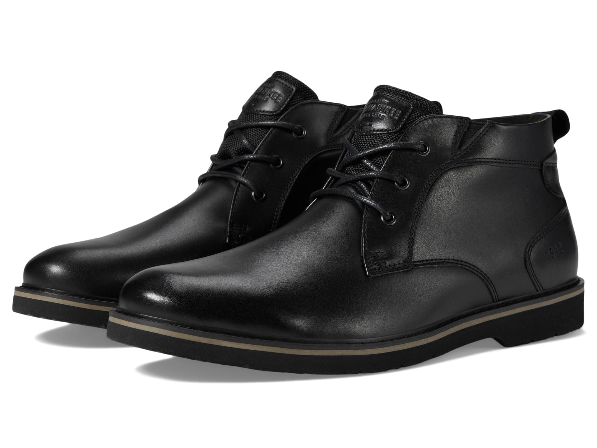 Nunn Bush Denali Plain Toe Chukka — cor Preto