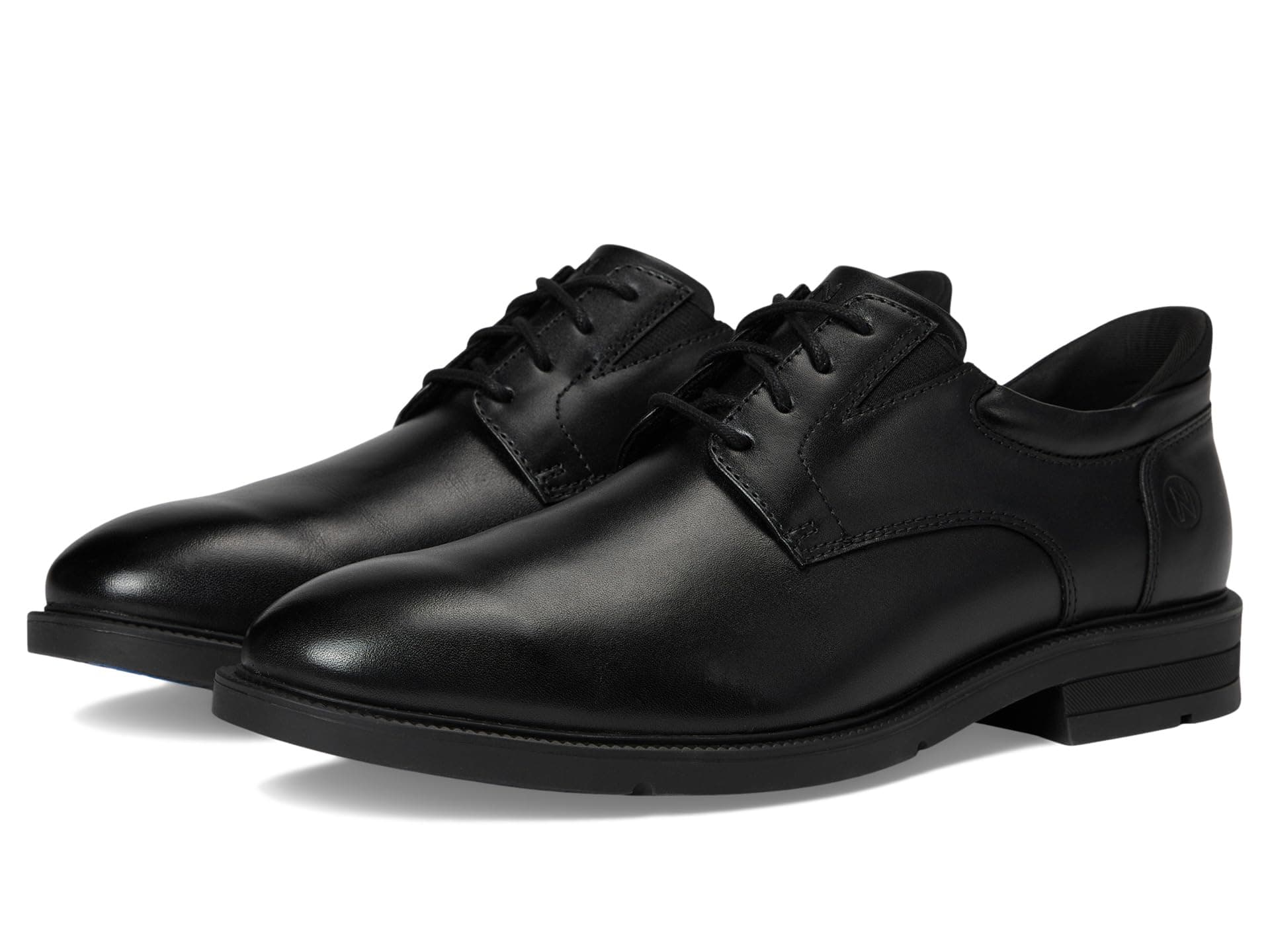 Nunn Bush Kore Icon Plain Toe Oxford Easy On Easy Off Dress Casual Shoe — cor Preto