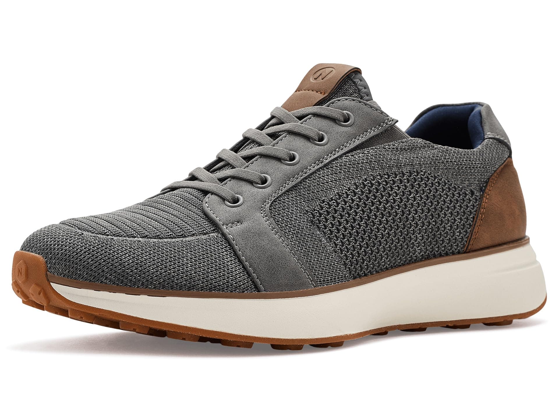 Nunn Bush Kore Swift Knit Lace To Toe Oxford — cor Cinza