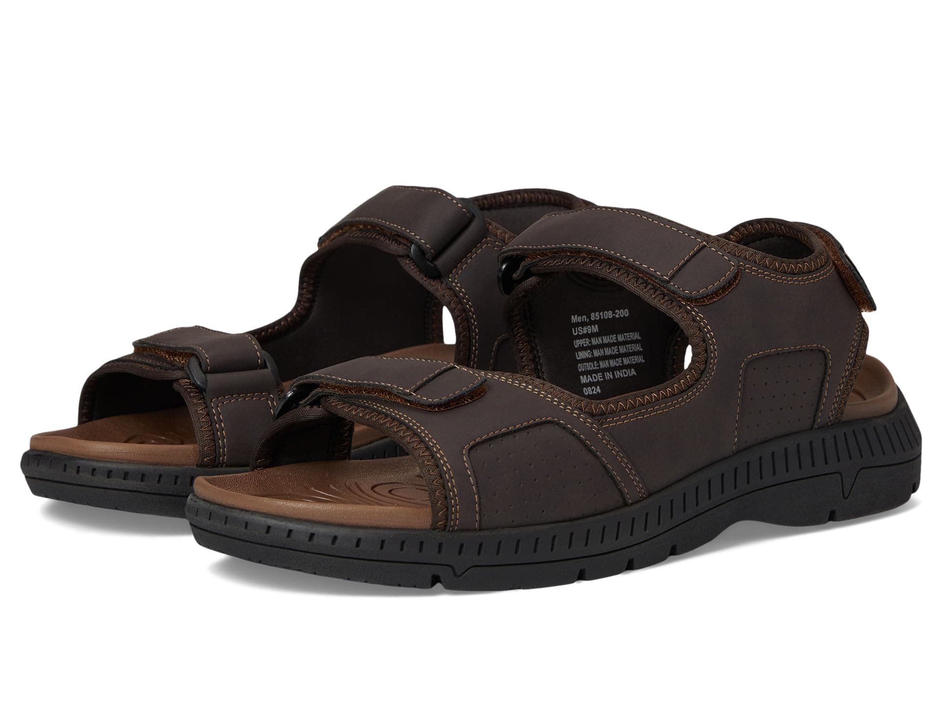 Nunn Bush Laguna 3 Strap River Sandal Lightweight Adjustable and Comfortable — vista principal