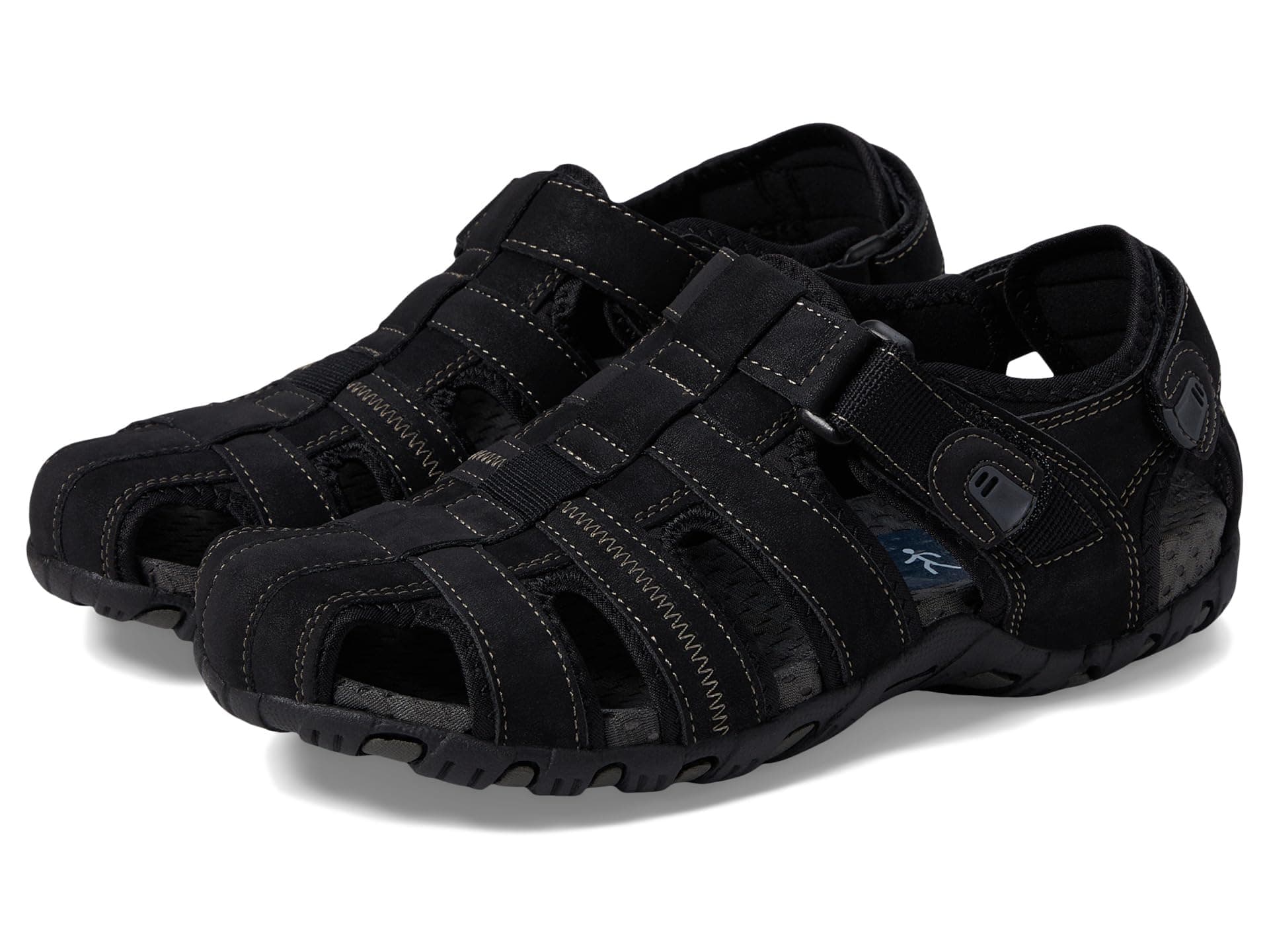 Nunn Bush Rio Bravo Fisherman Sandal — cor Preto