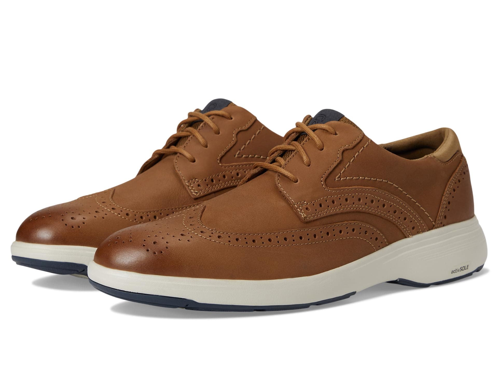 Rockport Noah Wing Tip — cor Caramelo
