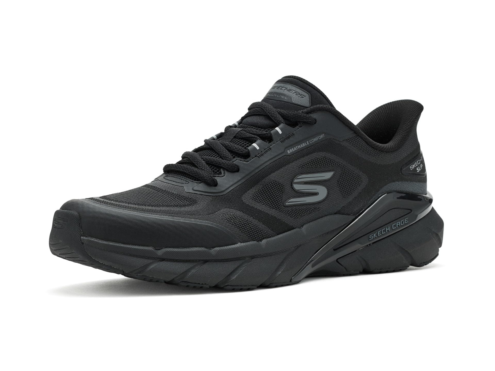 SKECHERS Skech Cage Hands Free Slip-In — cor Preto