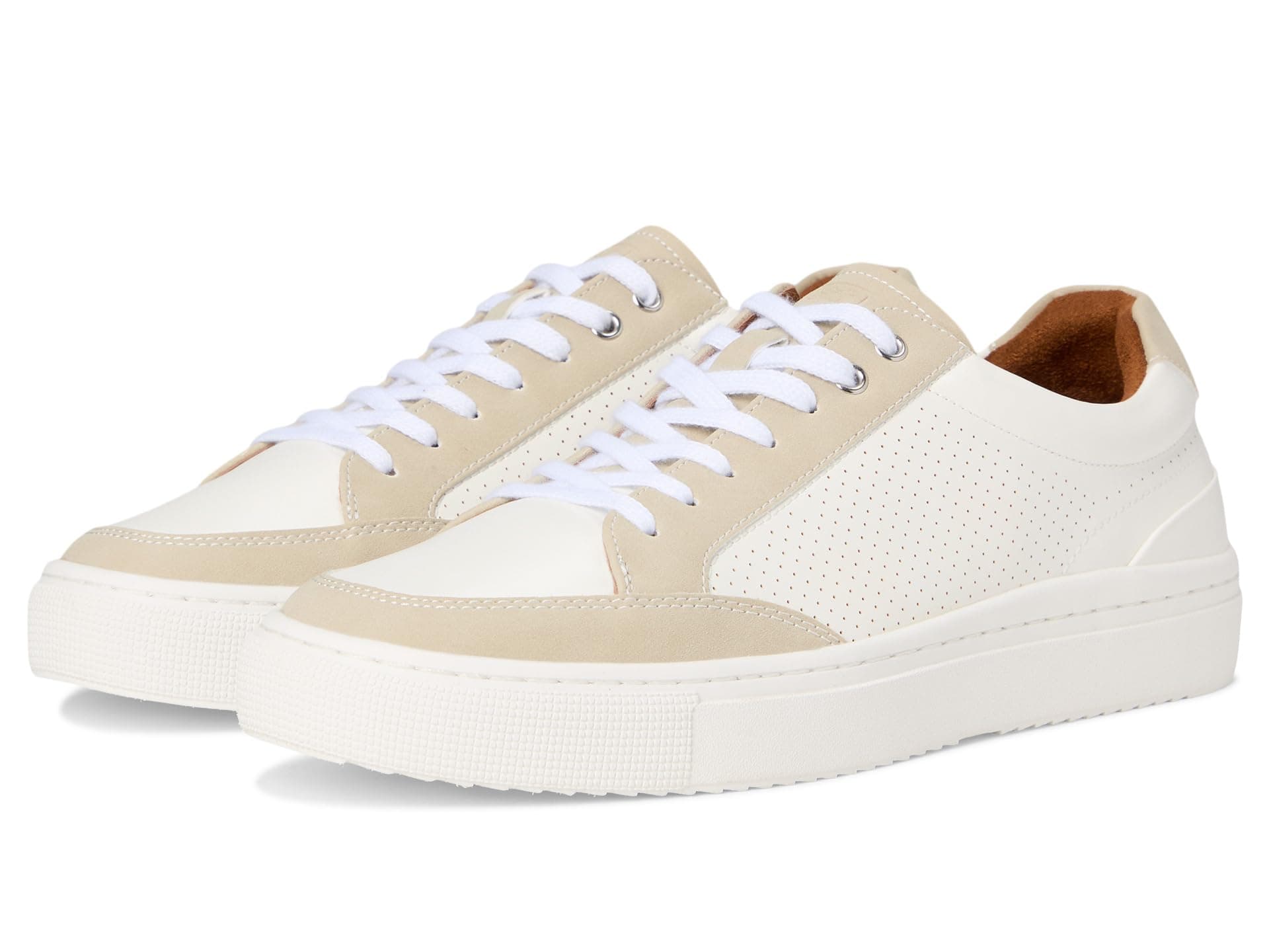 Stacy Adams Dorian Lace-Up Sneakers — cor Branco