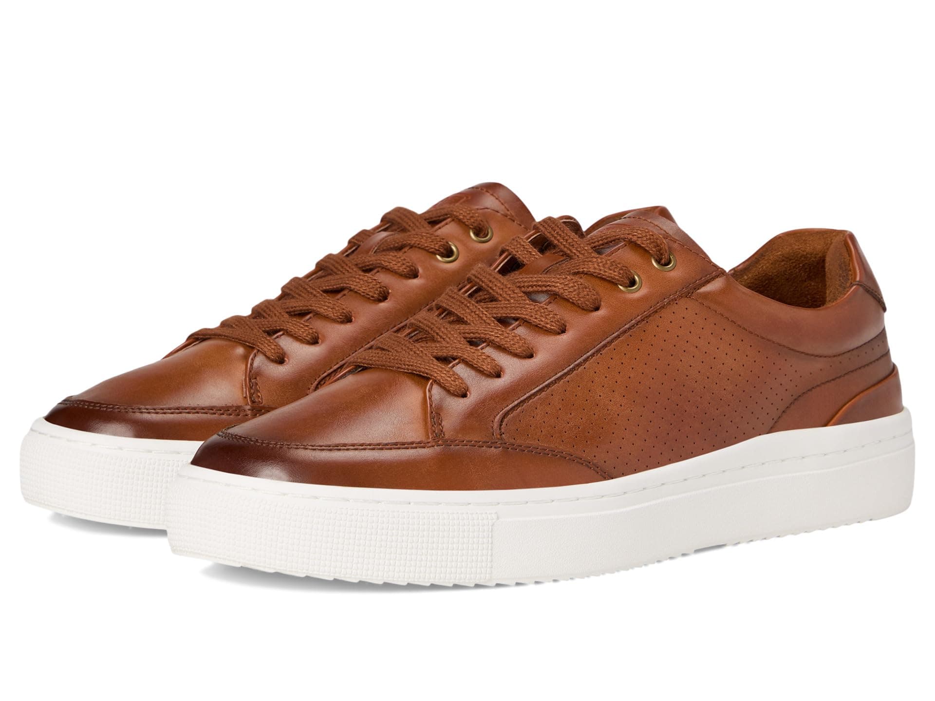 Stacy Adams Dorian Lace-Up Sneakers — cor Caramelo
