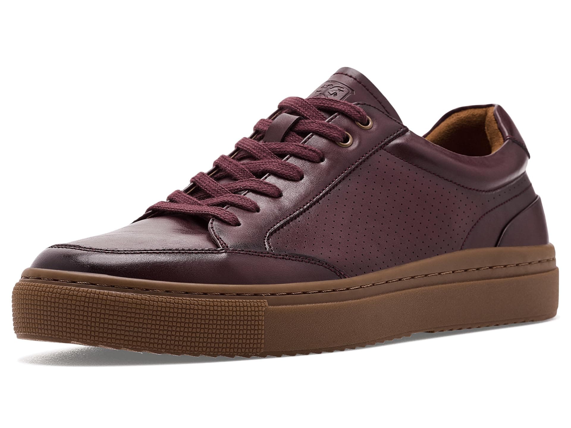 Stacy Adams Dorian Lace-Up Sneakers — cor Vinho