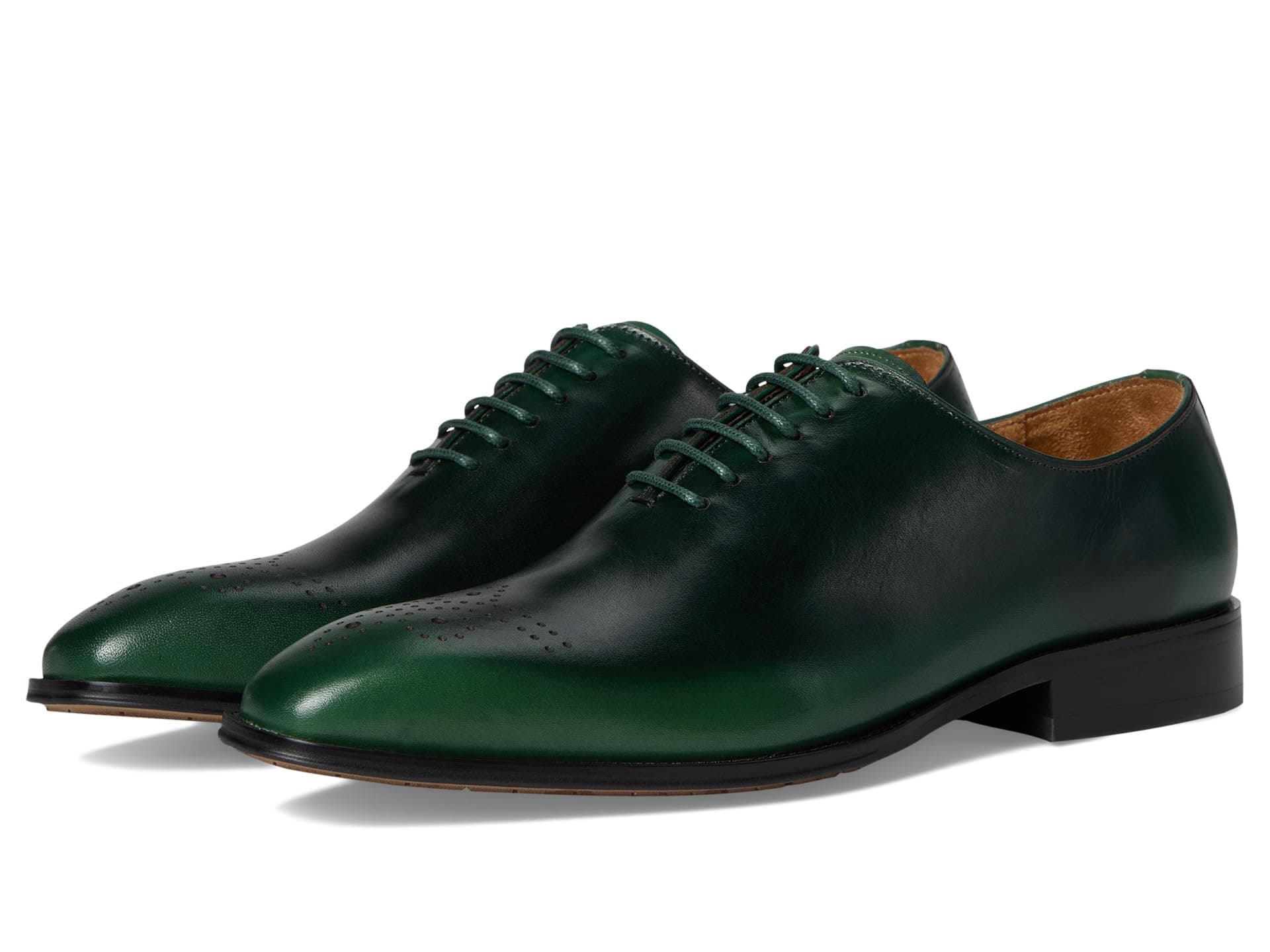Stacy Adams Hallquist Plain Toe Lace-Up — cor Verde