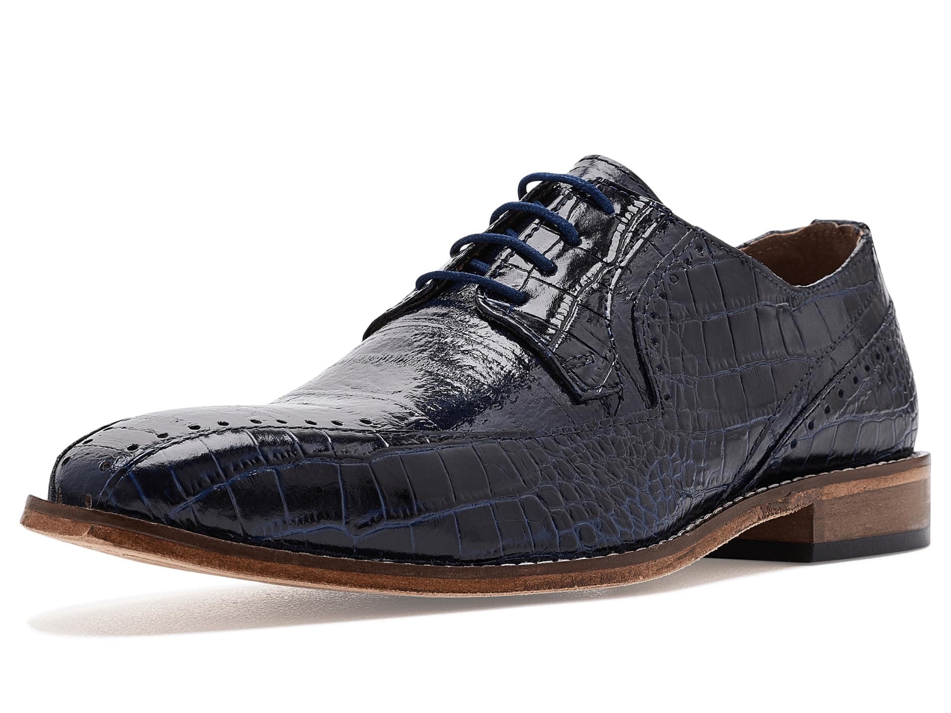 Stacy Adams Talamanco Bike Toe Oxford — cor Azul