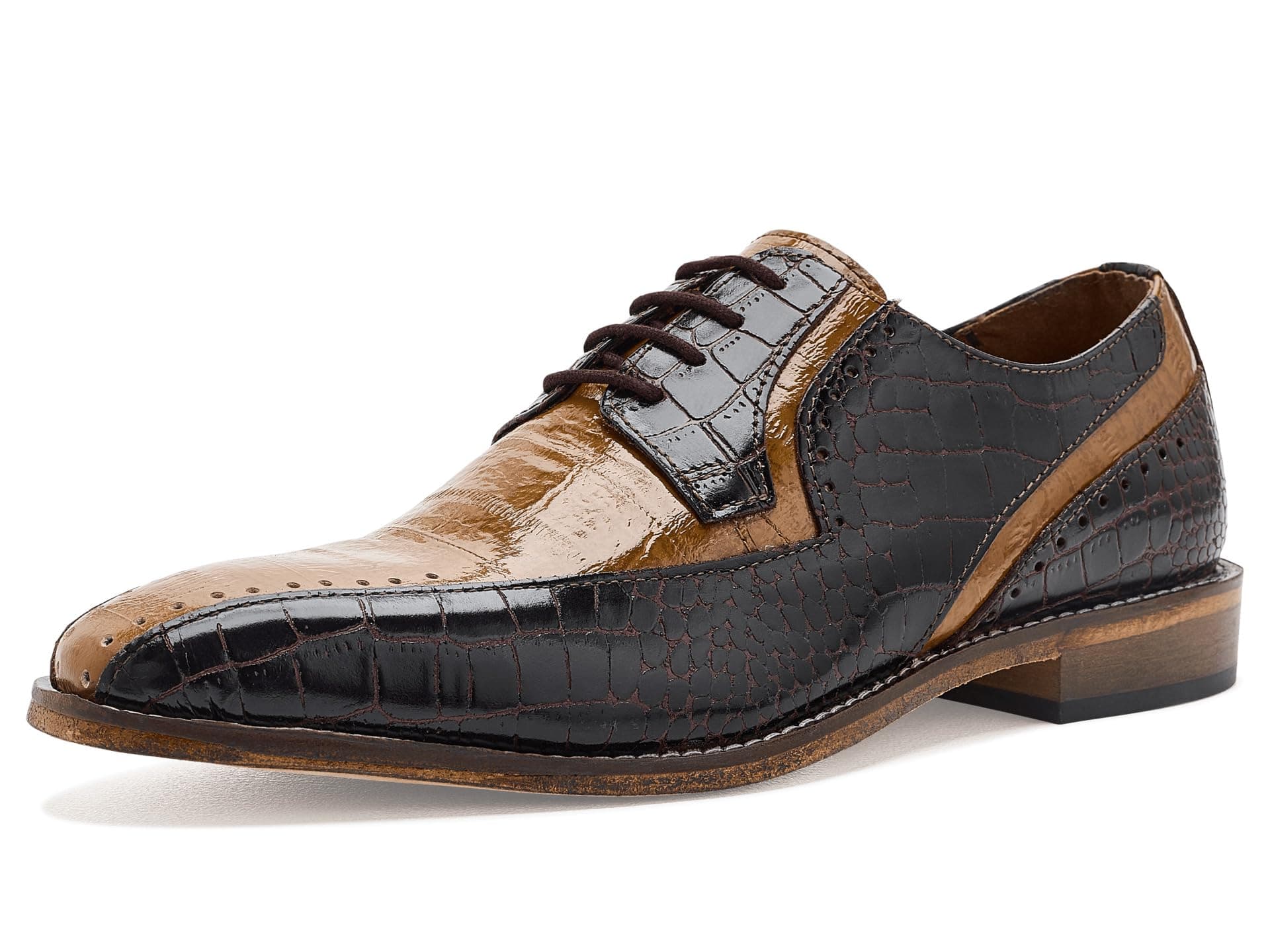 Stacy Adams Talamanco Bike Toe Oxford — cor Marrom