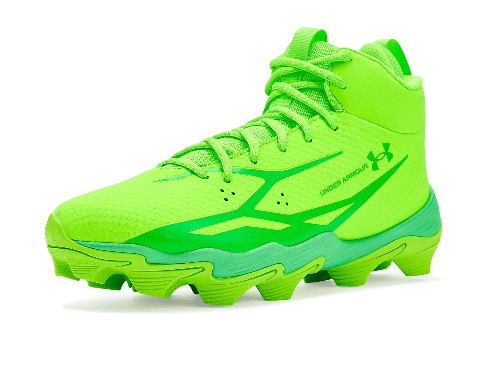Under Armour Spotlight Hammer Football Cleats — cor Verde