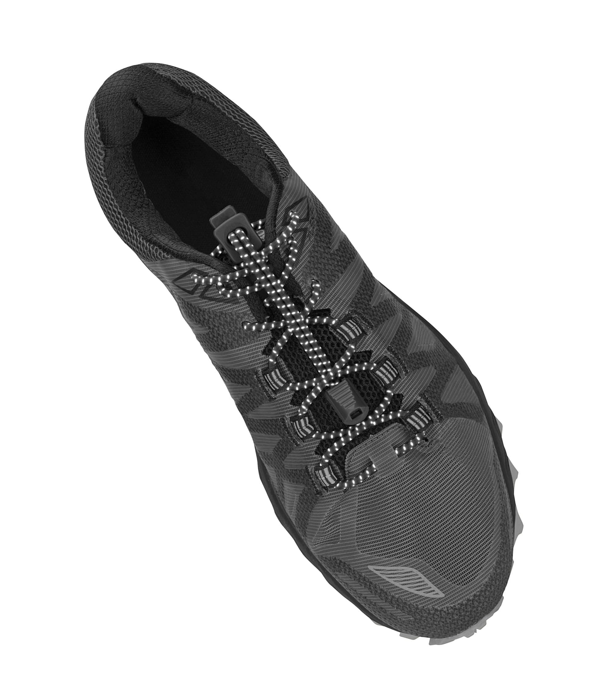 Nathan No-Tie Run Shoe Laces — cor Preto