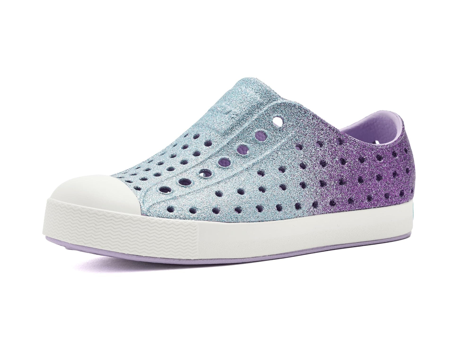 Native Shoes Kids Jefferson Bio-Bling (Little Kid/Big Kid) — cor Branco