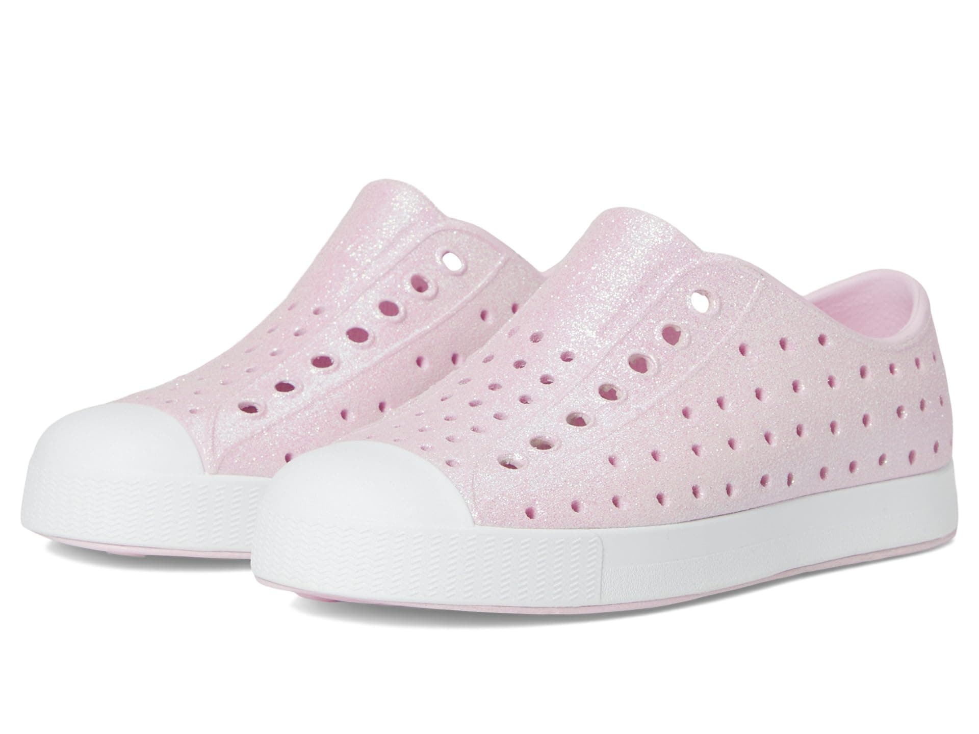 Native Shoes Kids Jefferson Bio-Bling (Little Kid/Big Kid) — cor Pink