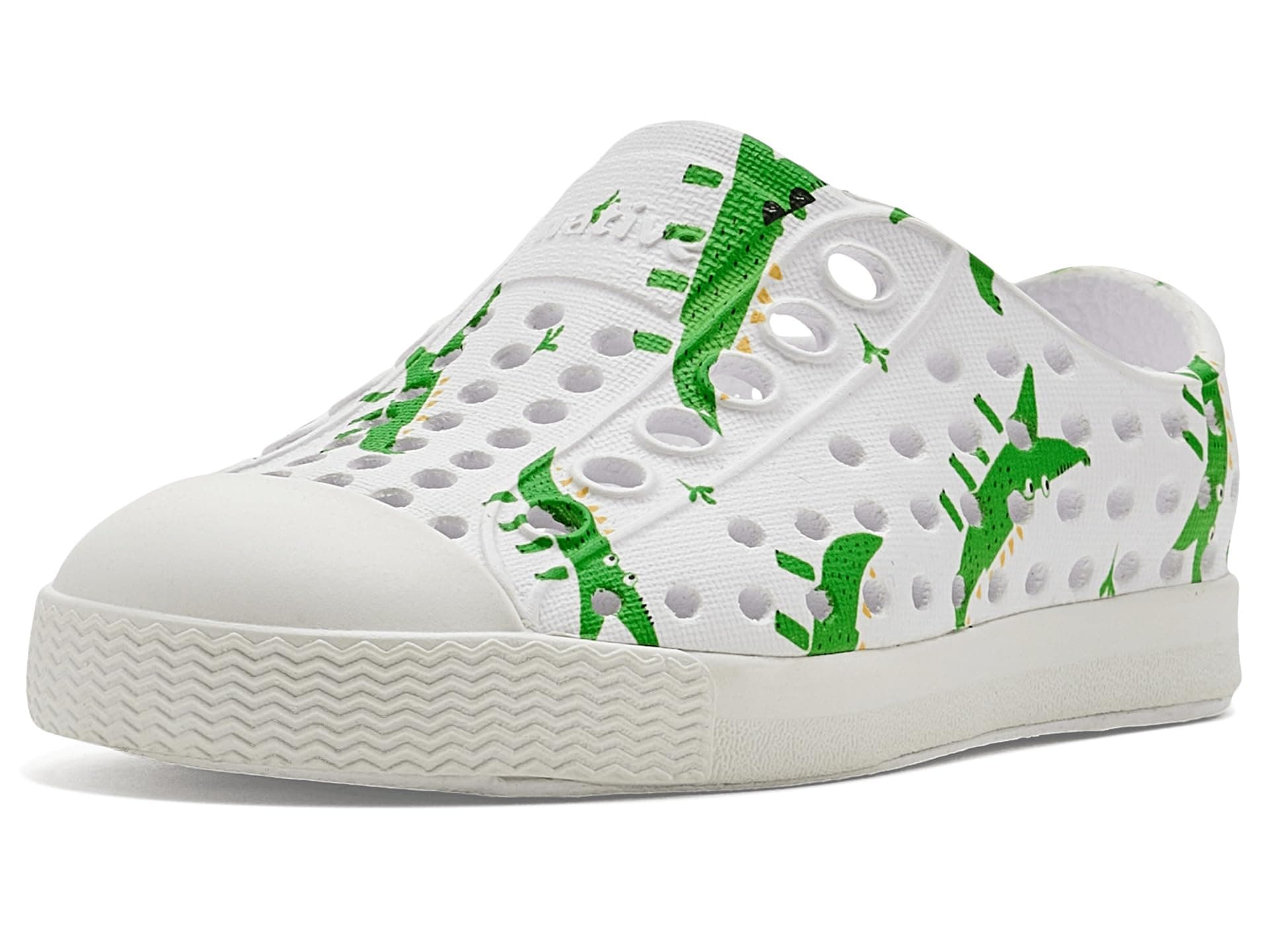 Native Shoes Kids Jefferson Print (Toddler) — cor Branco