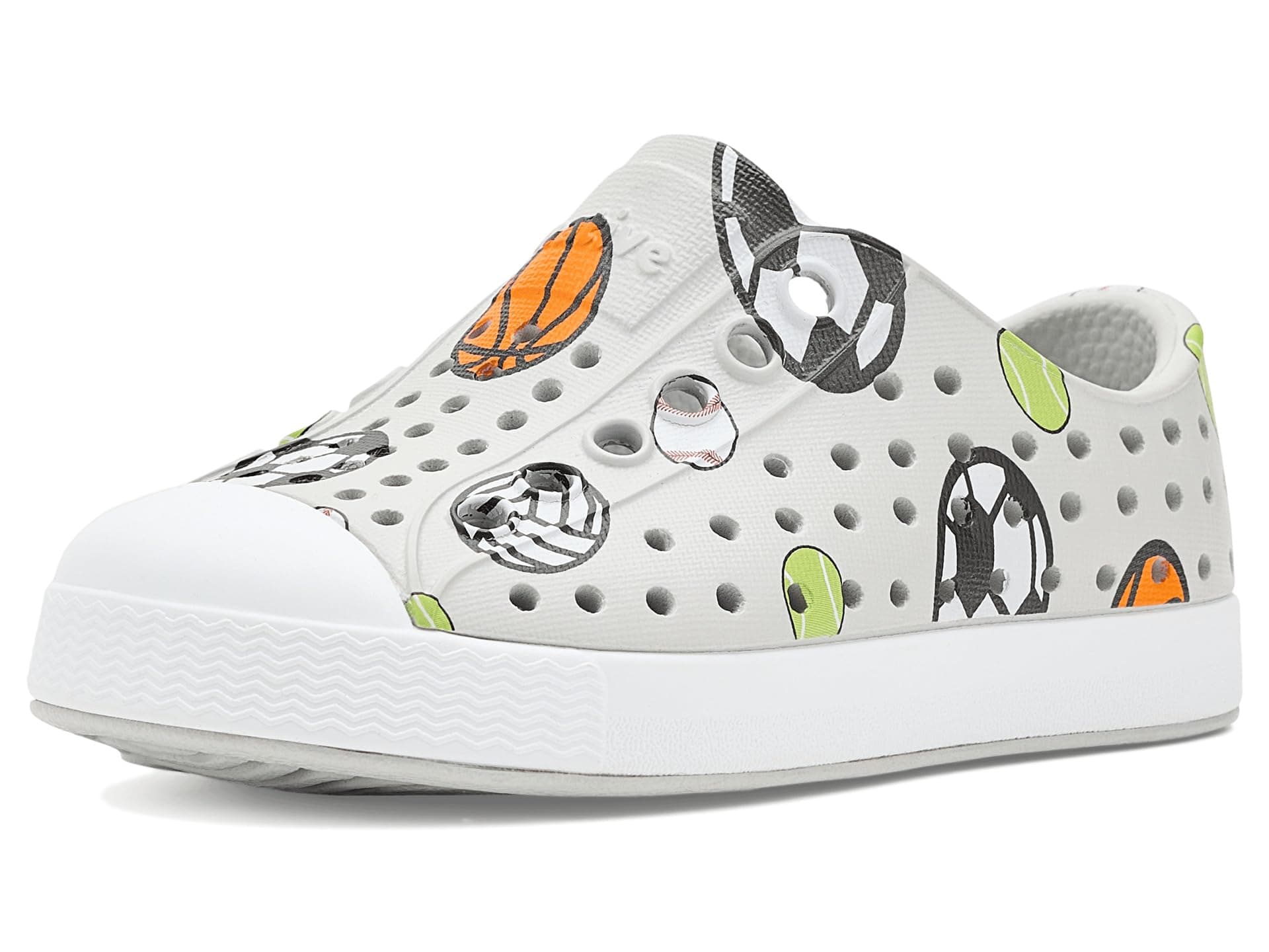 Native Shoes Kids Jefferson Print (Toddler) — cor Cinza