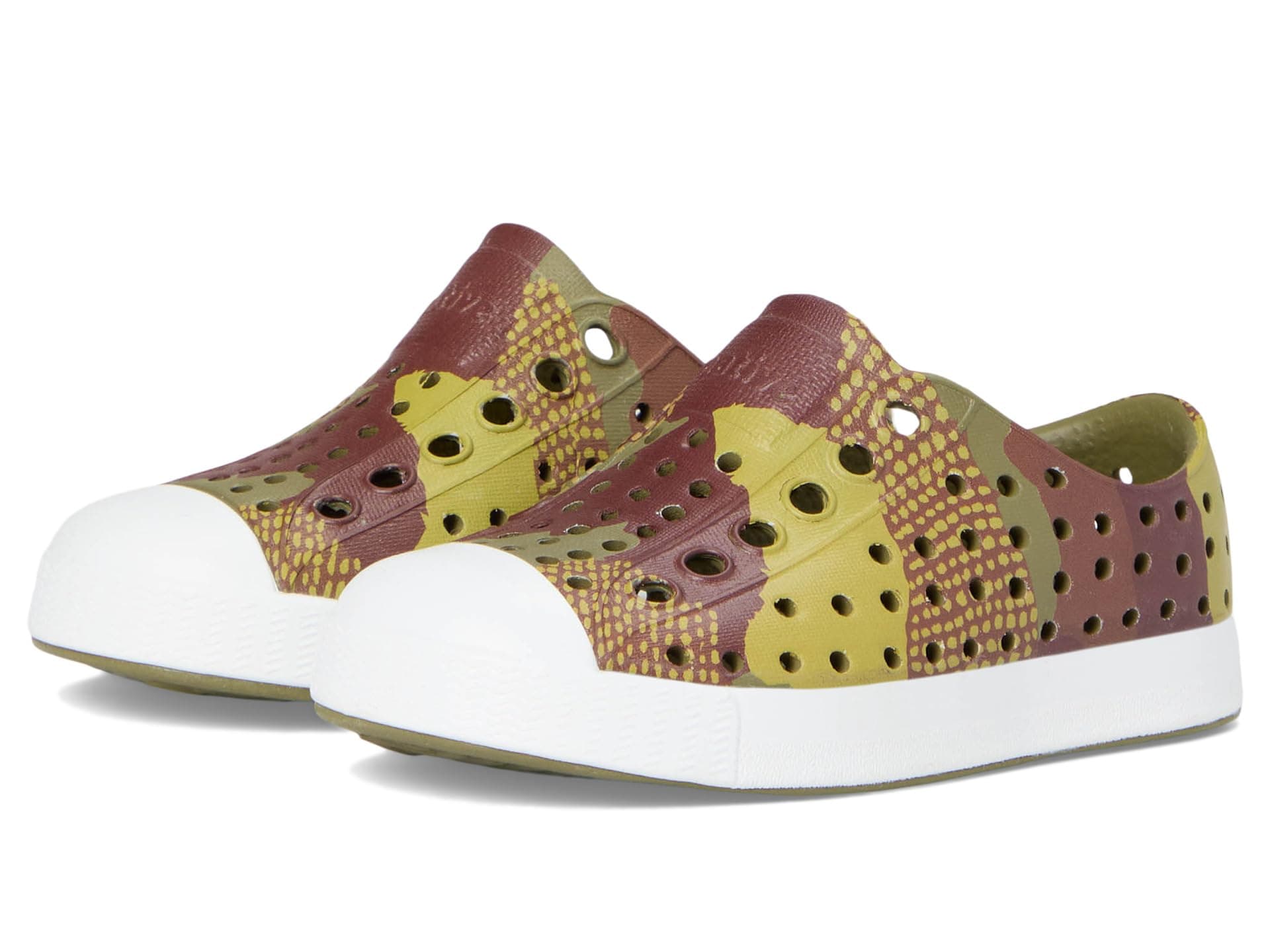 Native Shoes Kids Jefferson Print (Toddler) — cor Marrom