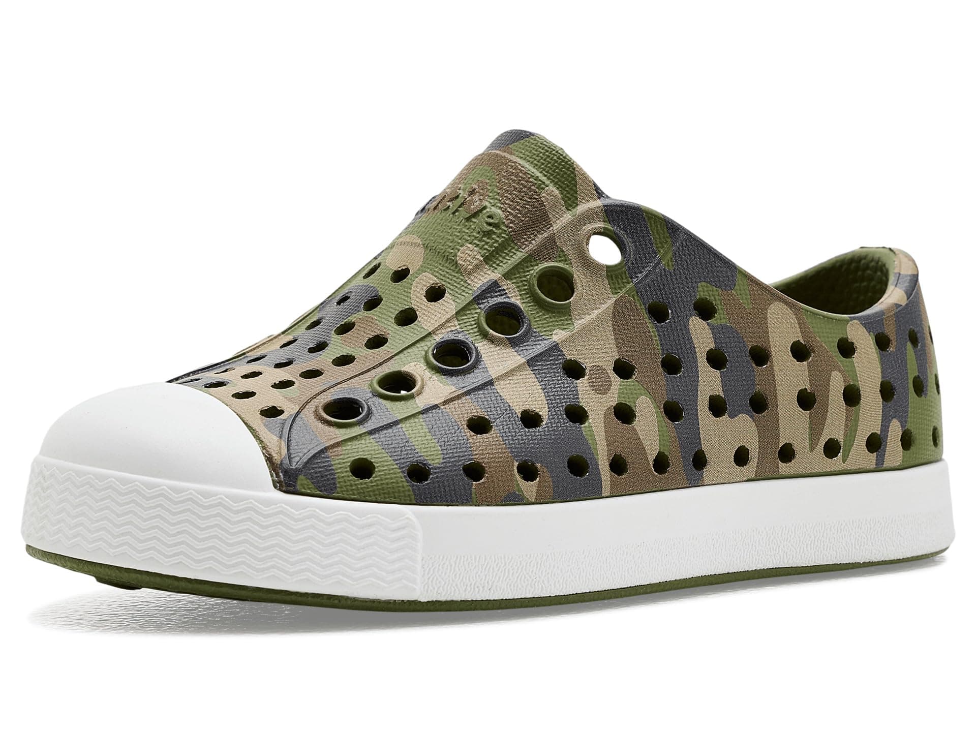 Native Shoes Kids Jefferson Print (Toddler) — cor Prata