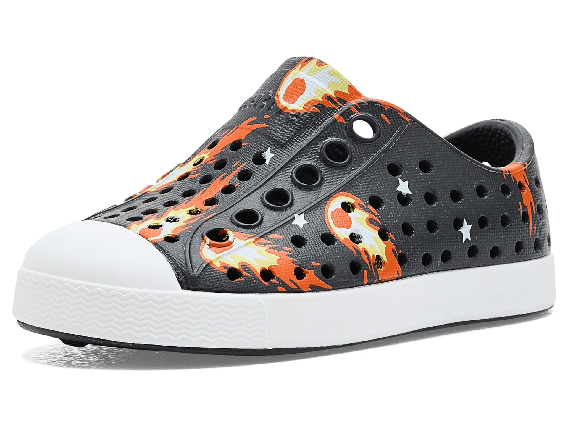 Native Shoes Kids Jefferson Print (Toddler) — cor Preto