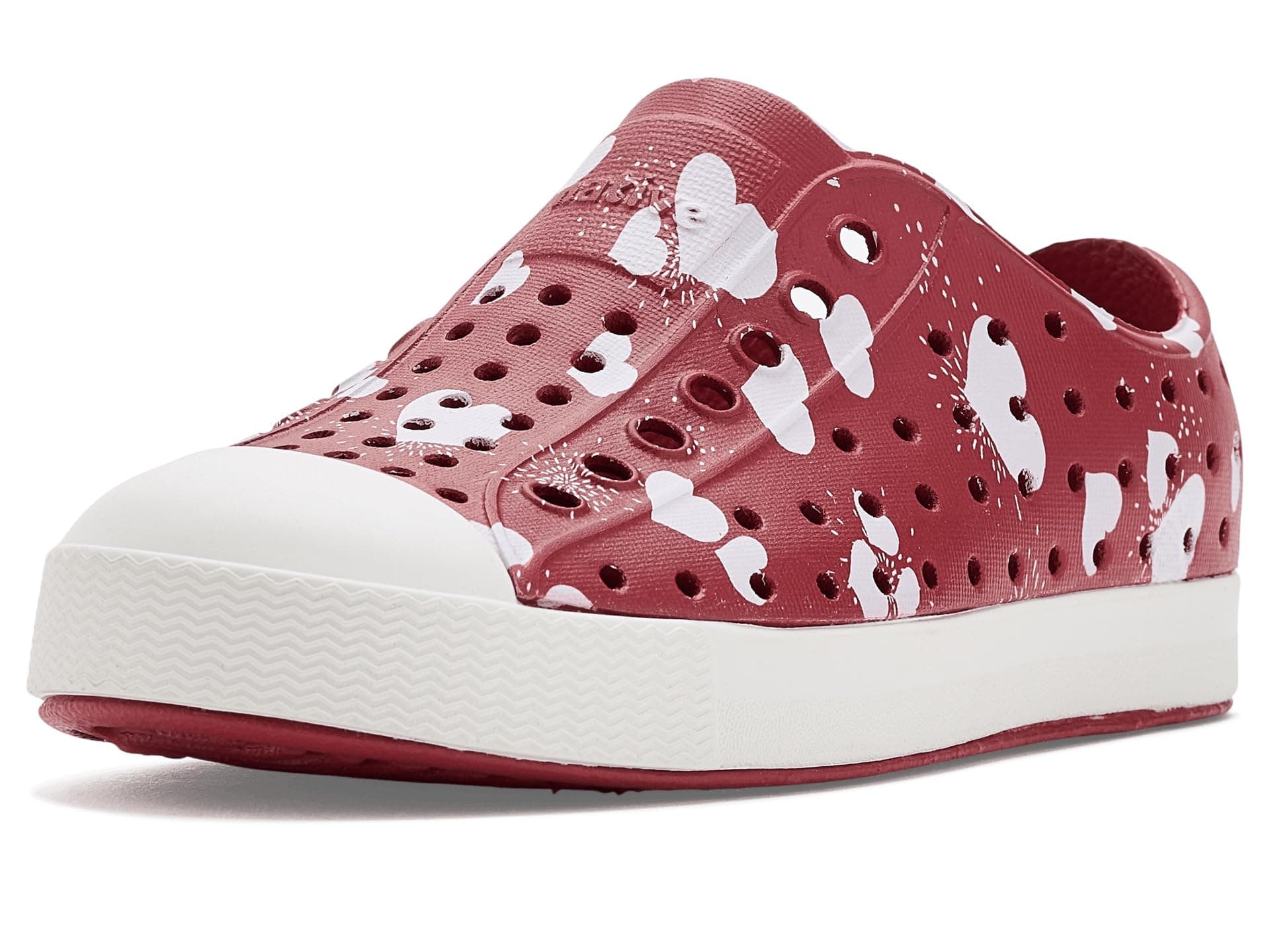 Native Shoes Kids Jefferson Print (Toddler) — cor Vermelho