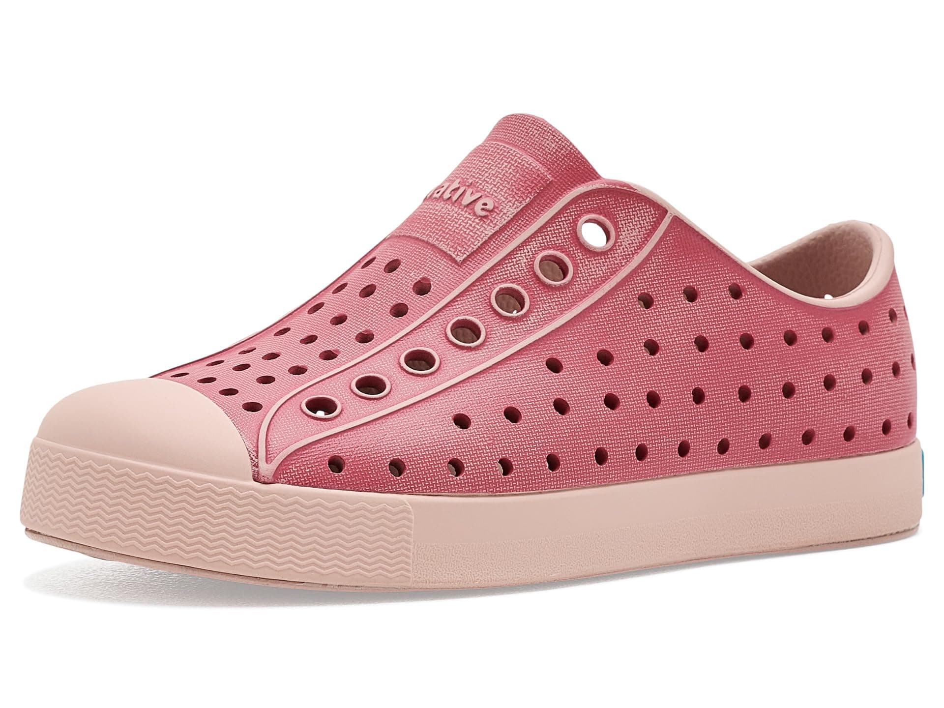 Native Shoes Kids Jefferson Stonewash (Little Kid/Big Kid) — cor Pink