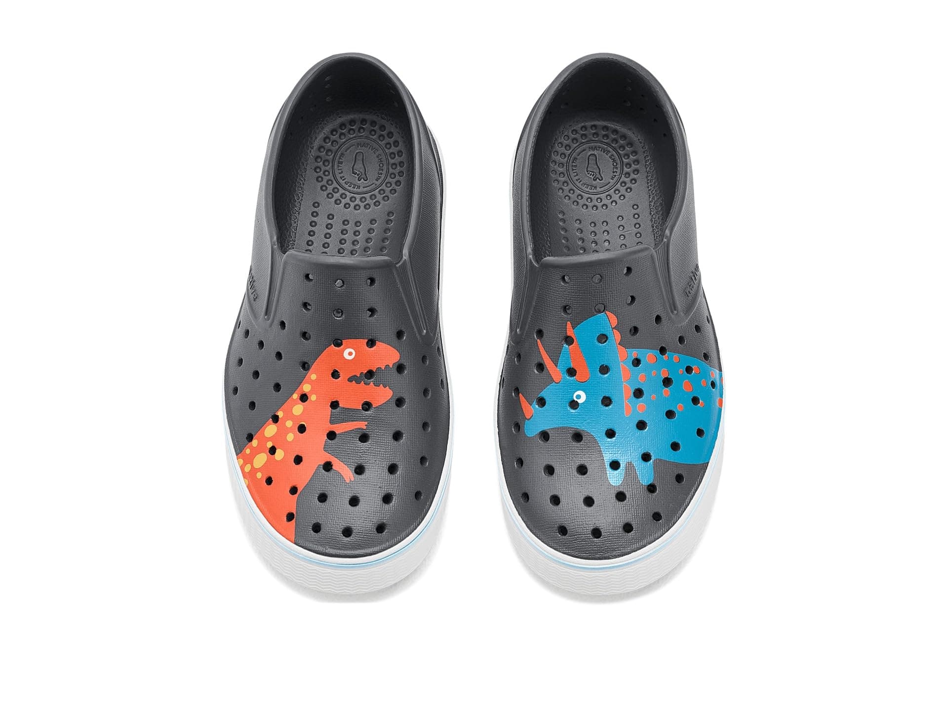 Native Shoes Kids Miles Block (Little Kid/Big Kid) — cor Cinza