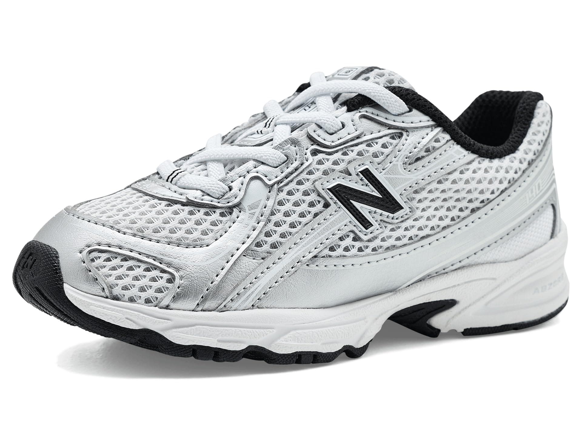New Balance Kids 740 Bungee Lace (Infant/Toddler) — cor Prata