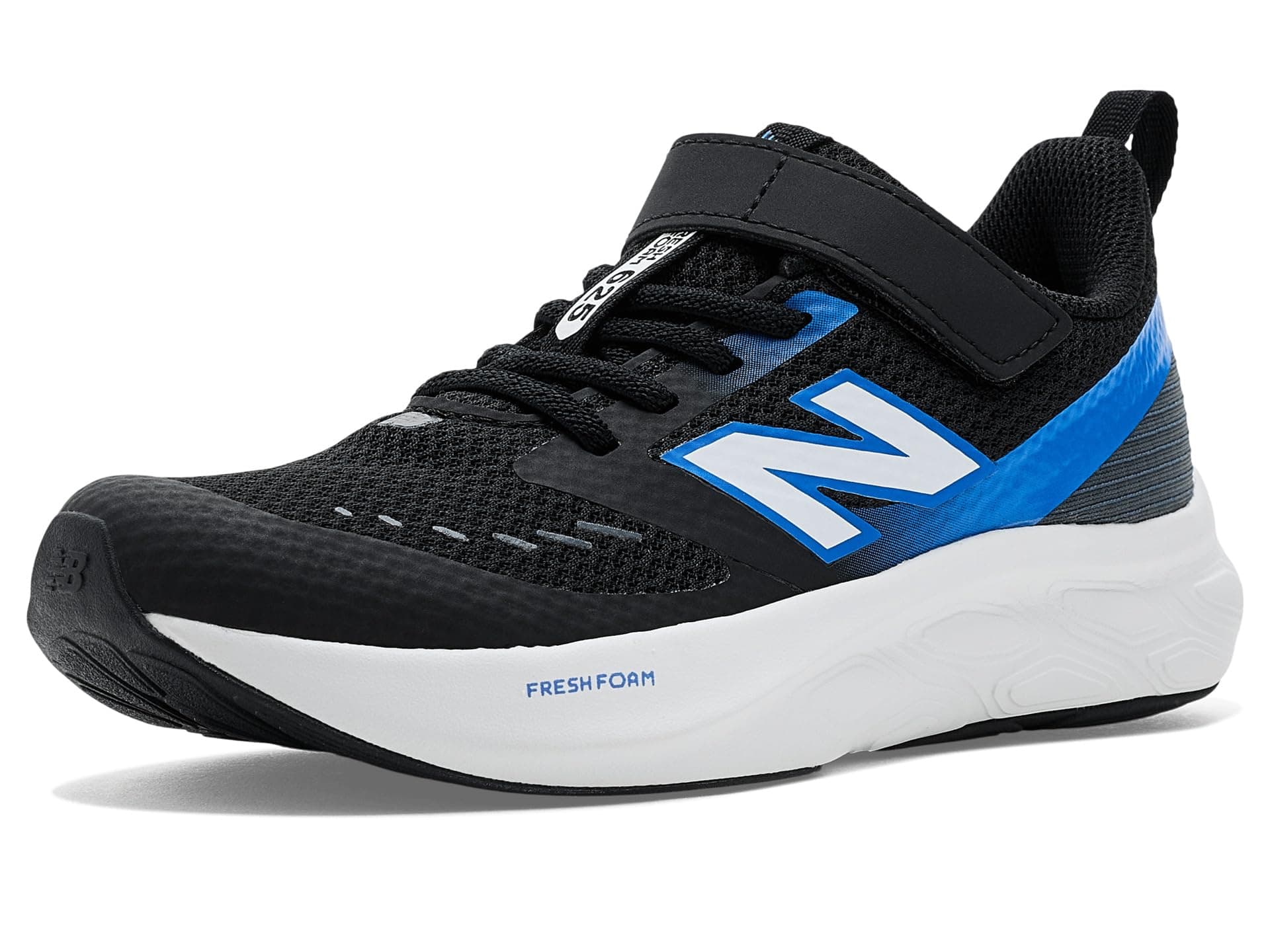 New Balance Kids Fresh Foam 625 v1 Bungee Lace (Little Kid) — cor Preto