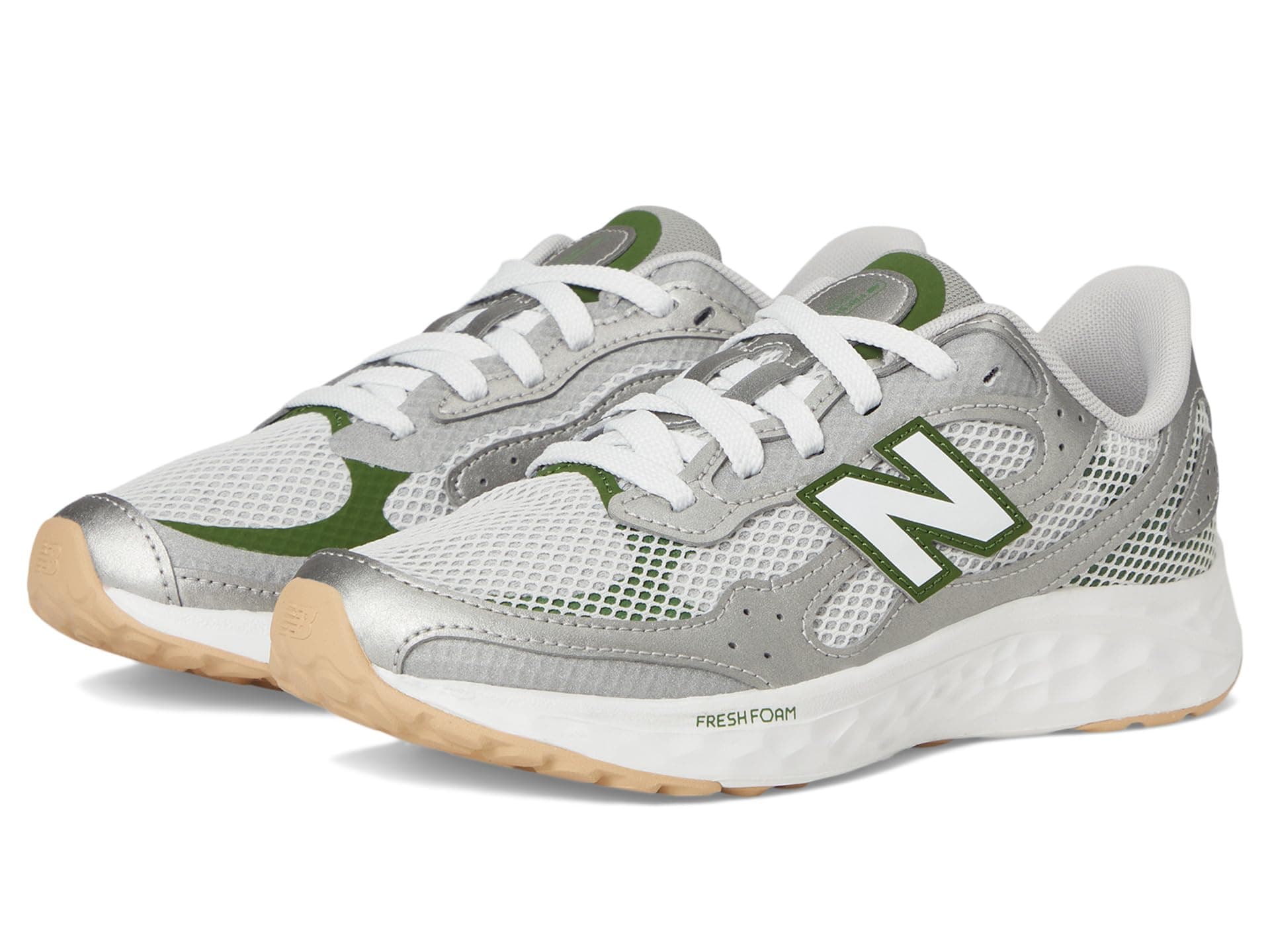 New Balance Kids Fresh Foam Arishi Lux (Big Kid) — cor Prata