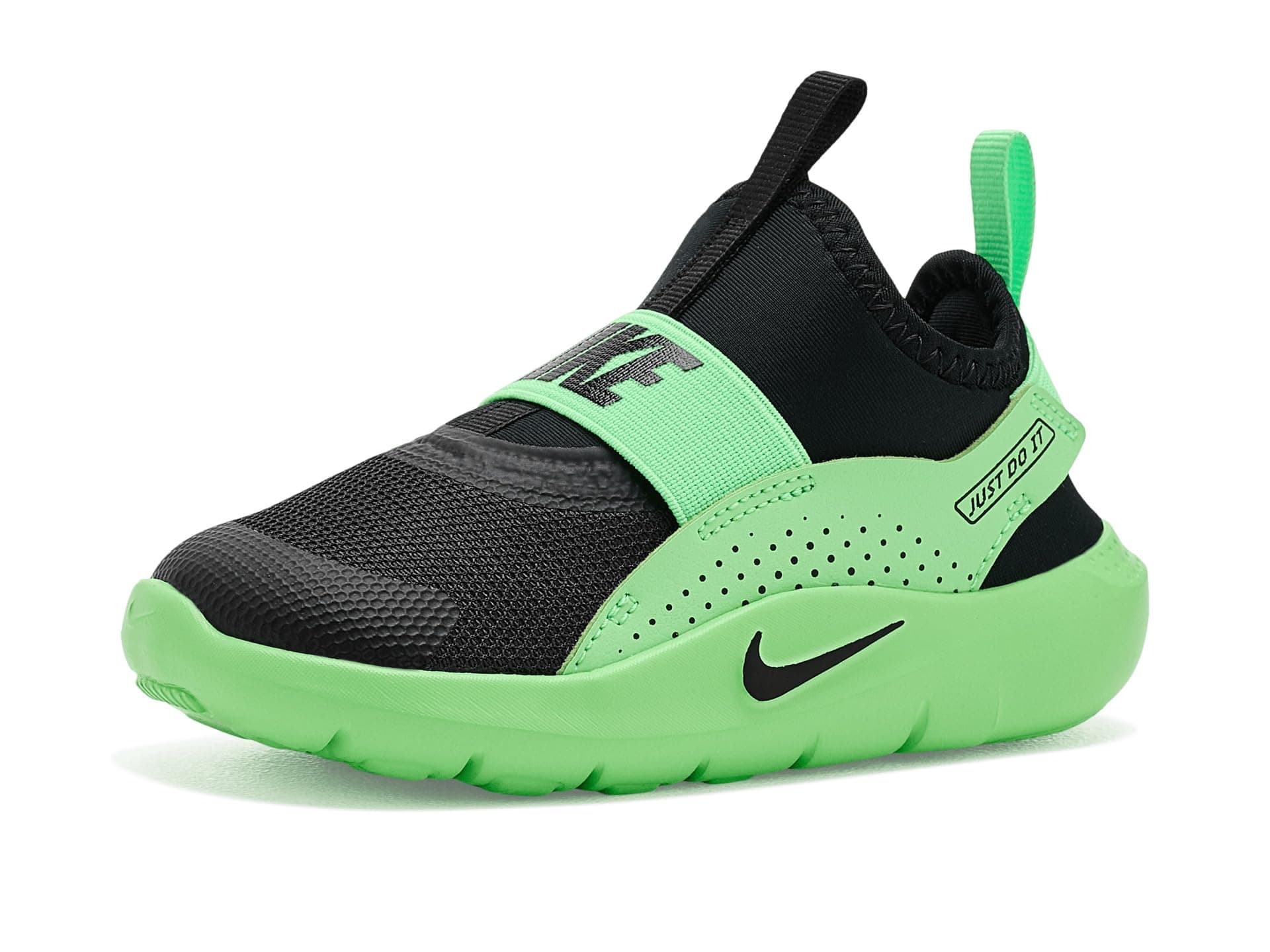 Nike Kids Flex Runner 4 (Infant/Toddler) — cor Preto