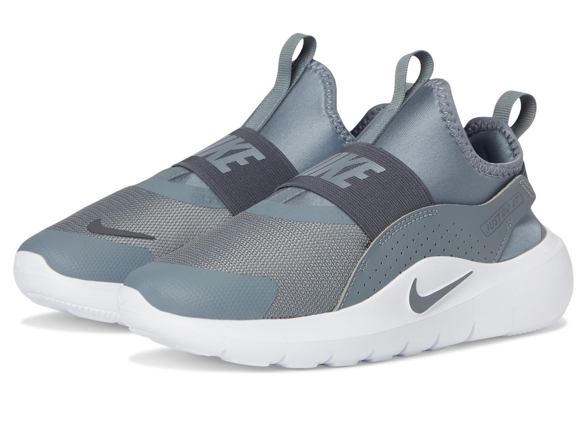 Nike Kids Flex Runner 4 (Little Kid) — cor Cinza
