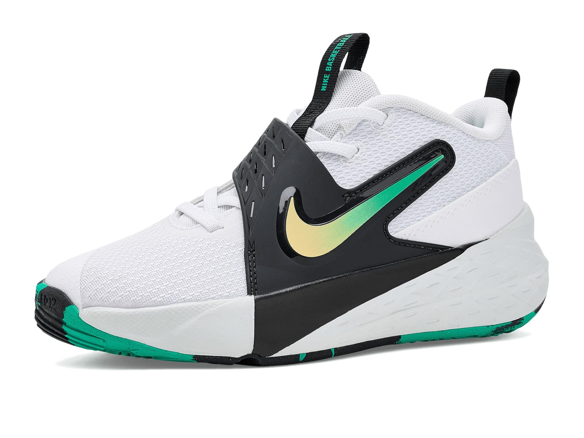 Nike Kids Team Hustle D 12 (Little Kid) — cor Branco