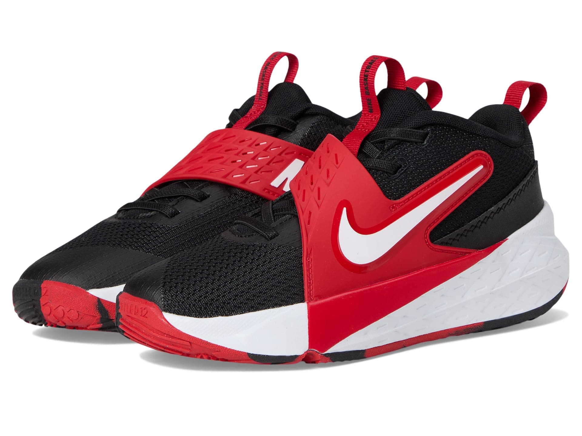 Nike Kids Team Hustle D 12 (Little Kid) — cor Vermelho
