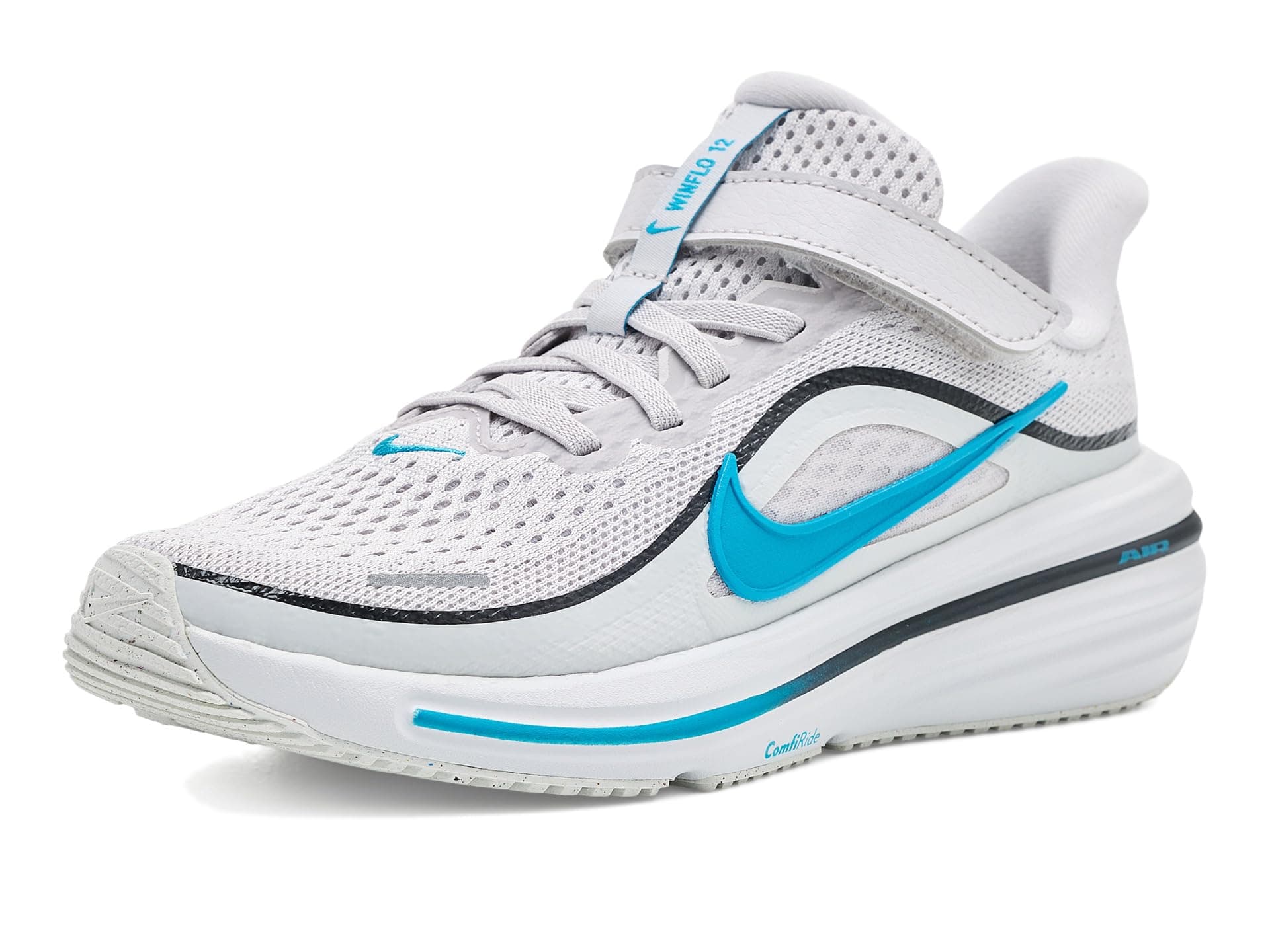Nike Kids Winflo 12 (Little Kid) — cor Cinza