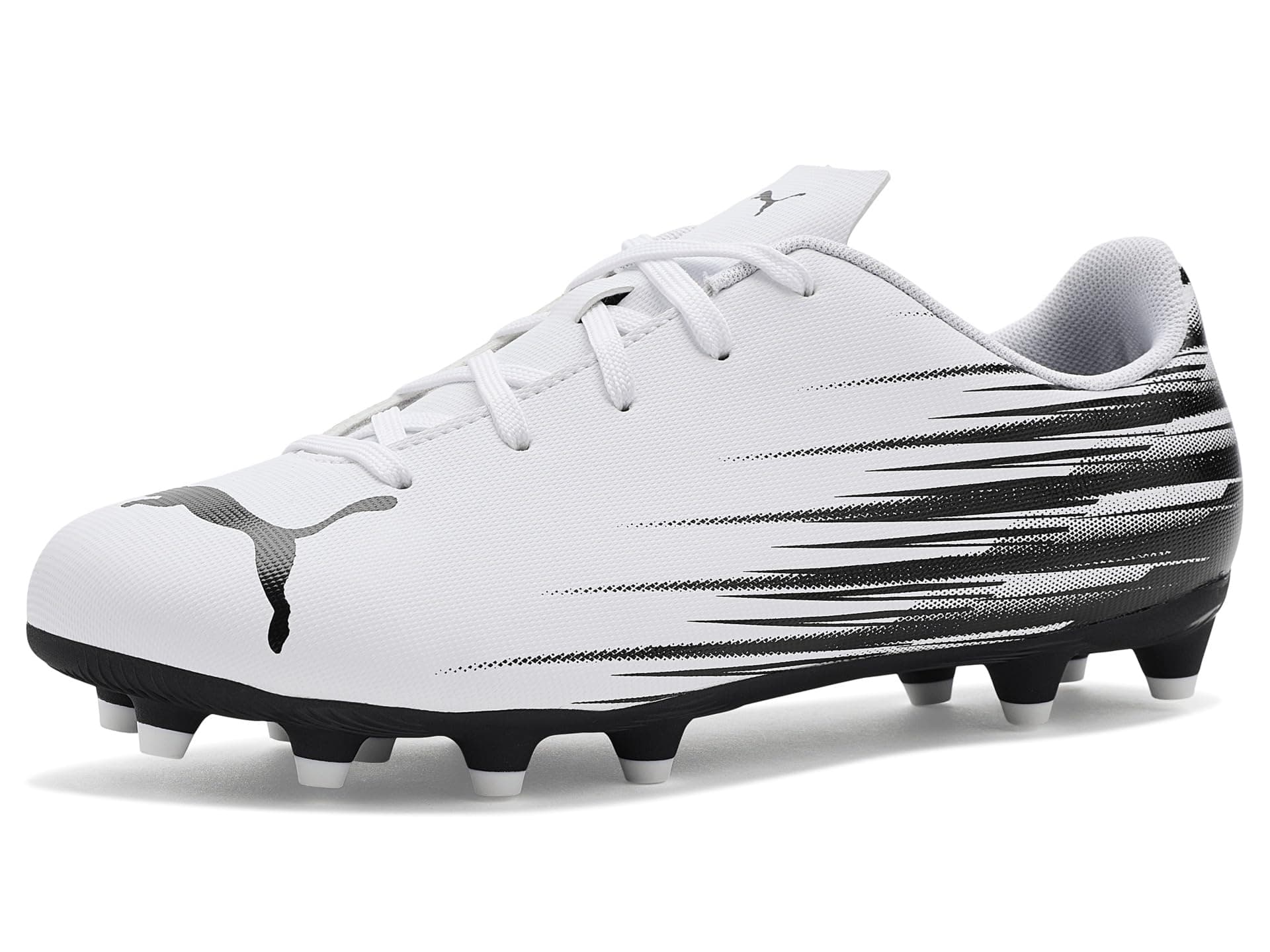 PUMA Kids Attacanto Firm, Artificial Ground Soccer Cleats (Toddler/Little Kid/Big Kid) — cor Branco