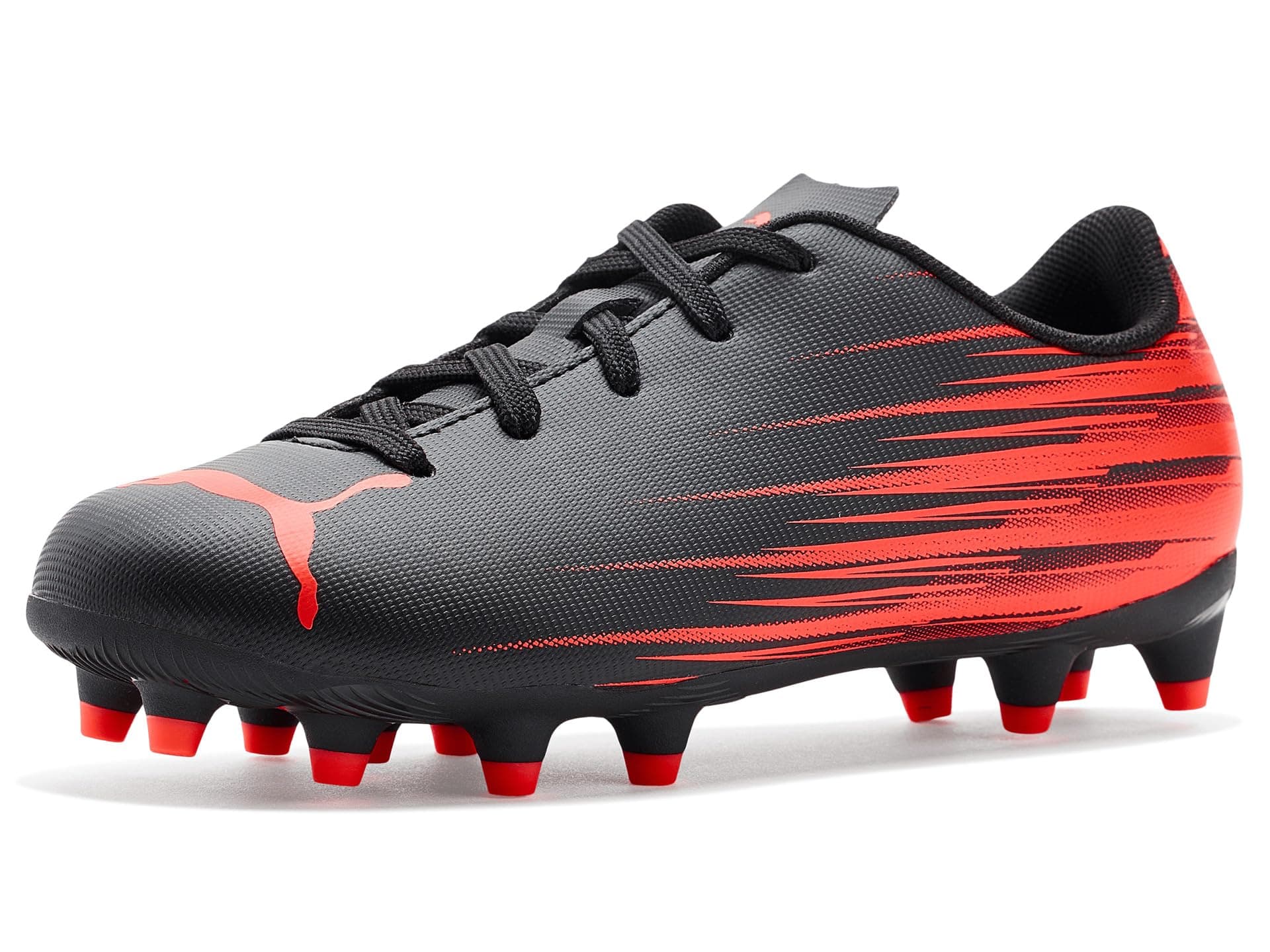 PUMA Kids Attacanto Firm, Artificial Ground Soccer Cleats (Toddler/Little Kid/Big Kid) — cor Preto