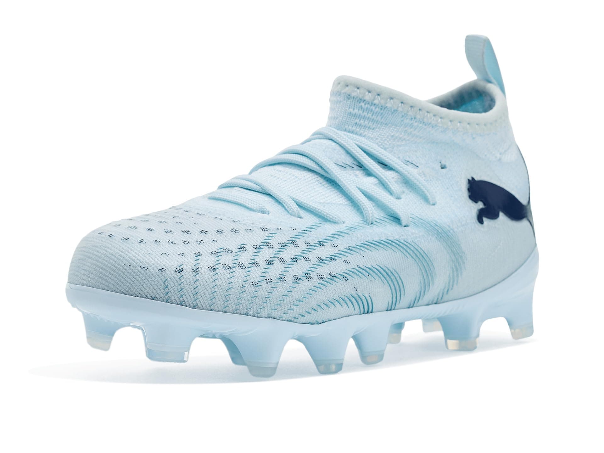PUMA Kids Future 9 Match Firm/Artificial Ground Soccer Cleats (Little Kid/Big Kid) — cor Azul