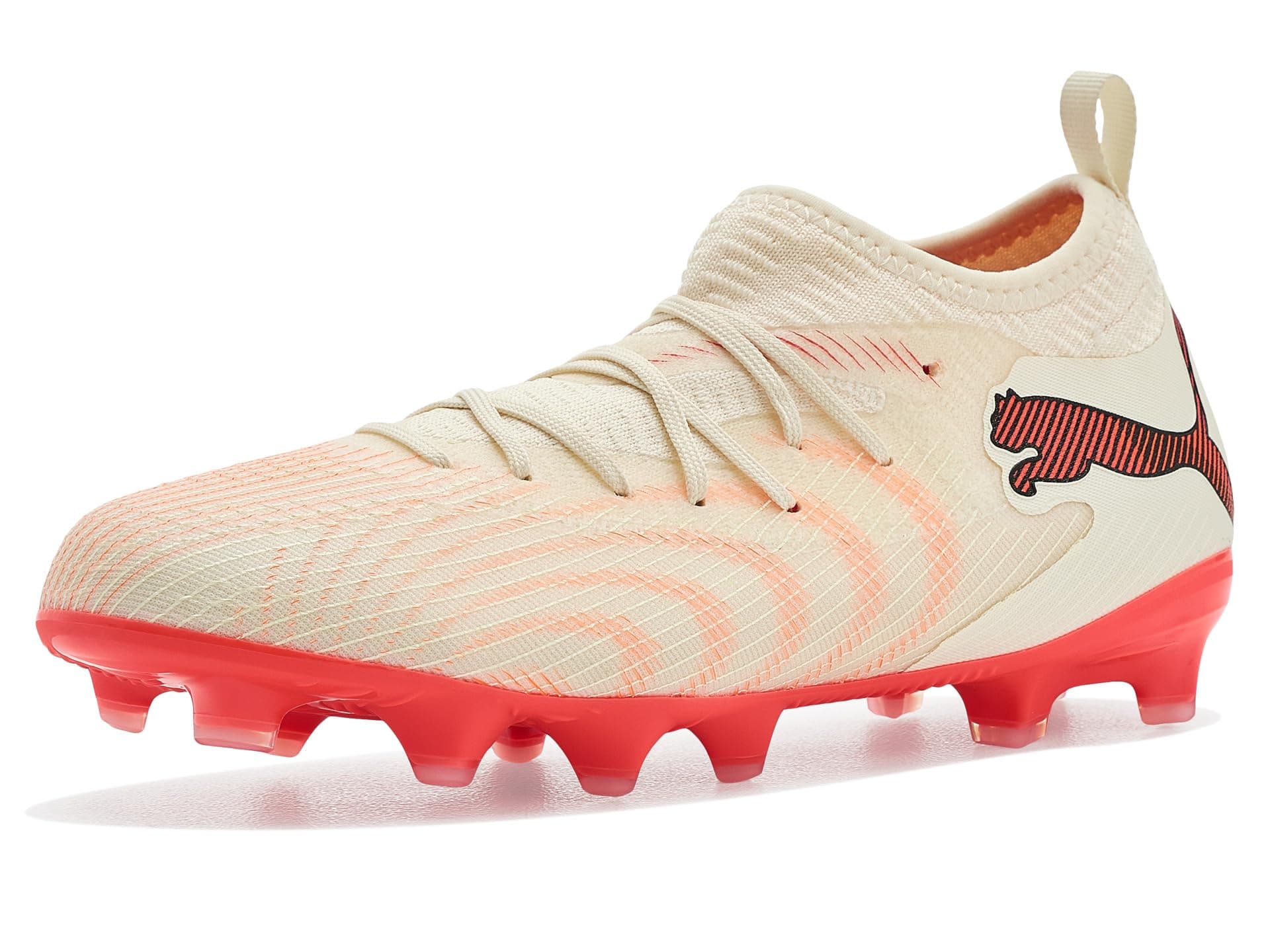 PUMA Kids Future 9 Match Firm/Artificial Ground Soccer Cleats (Little Kid/Big Kid) — cor Branco