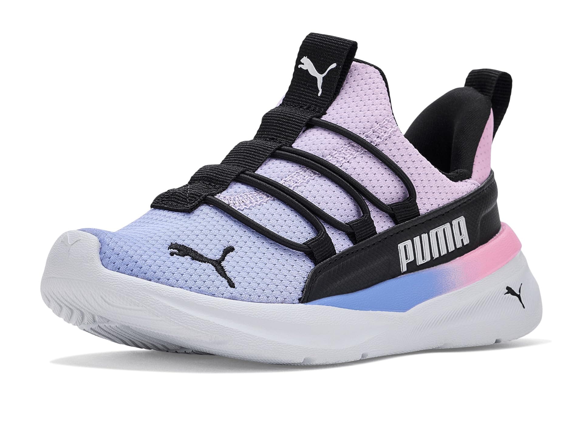 PUMA Kids Softride One4All Slip-On Shoes (Little Kid) — cor Lilas