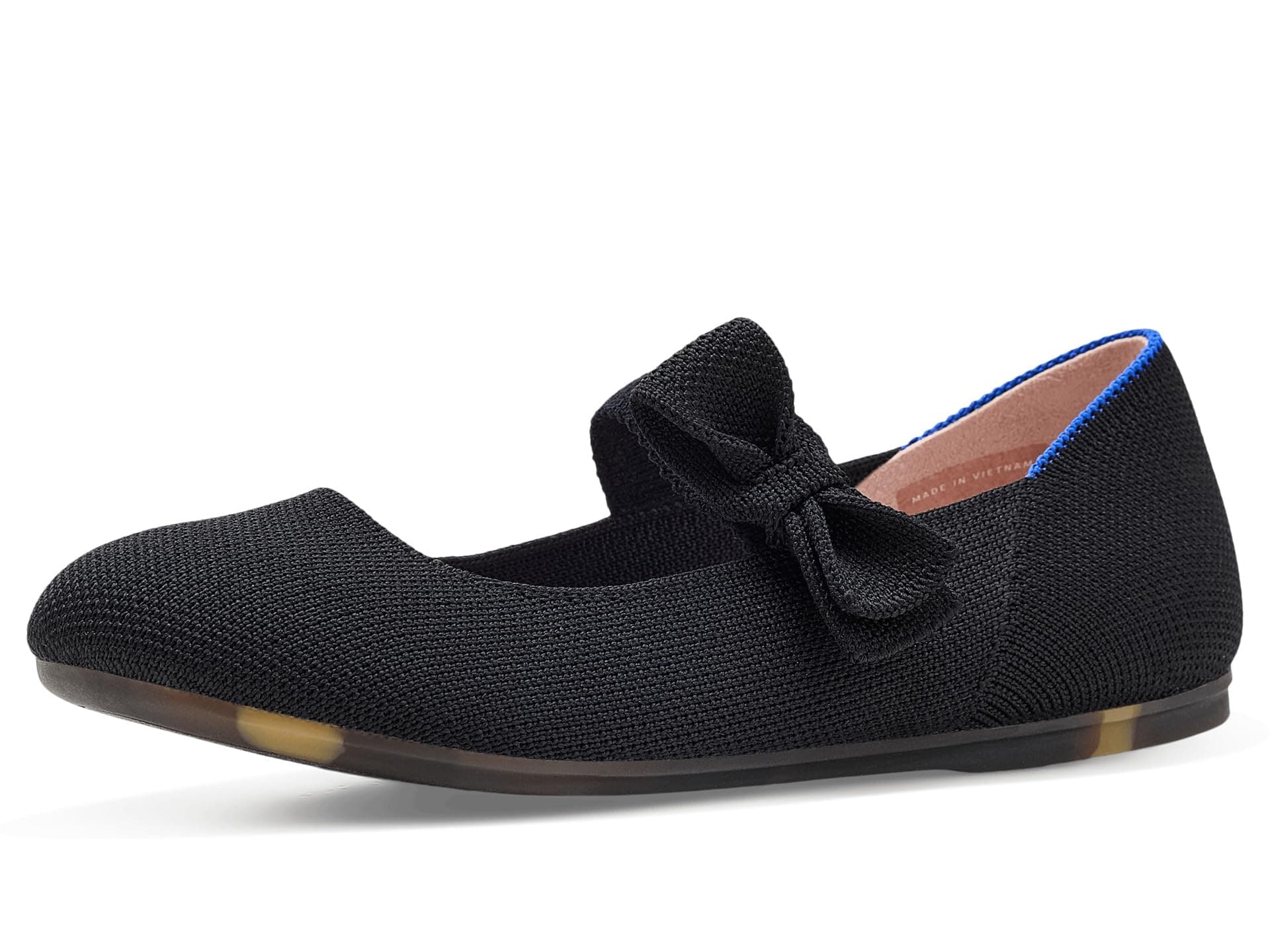 Rothy's Kids Tux Bow Mary Jane (Toddler/Little Kid/Big Kid) — cor Preto