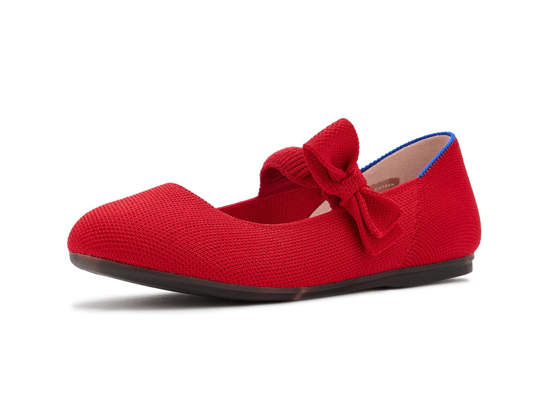 Rothy's Kids Tux Bow Mary Jane (Toddler/Little Kid/Big Kid) — cor Vermelho