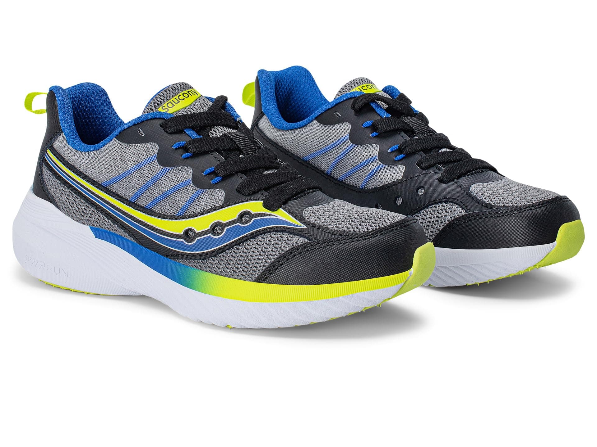 Saucony Kids Endorphin KDZ 2.0 (Little Kid/Big Kid) — cor Preto