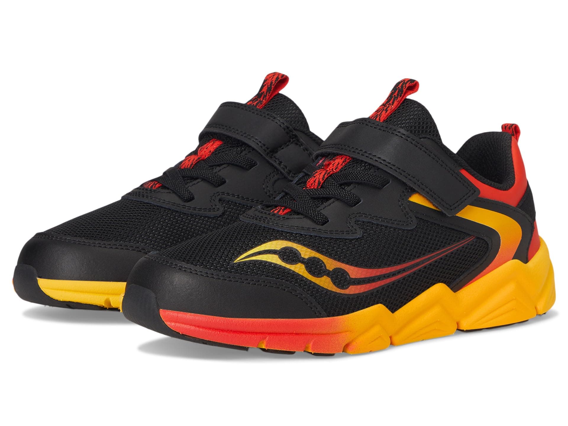 Saucony Kids Flash LE (Little Kid/Big Kid) — cor Preto