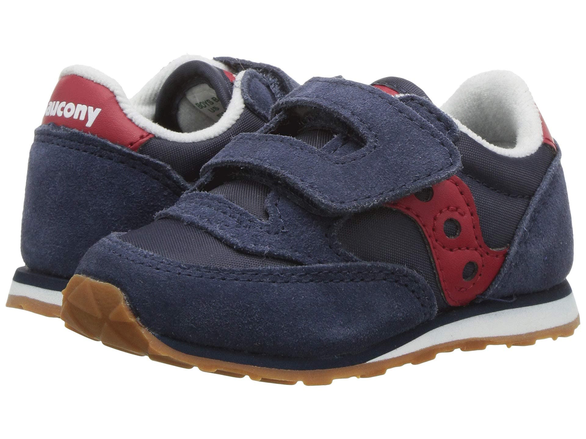 Saucony Kids Jazz Hook & Loop Sneaker (Toddler/Little Kid) — cor Marinho