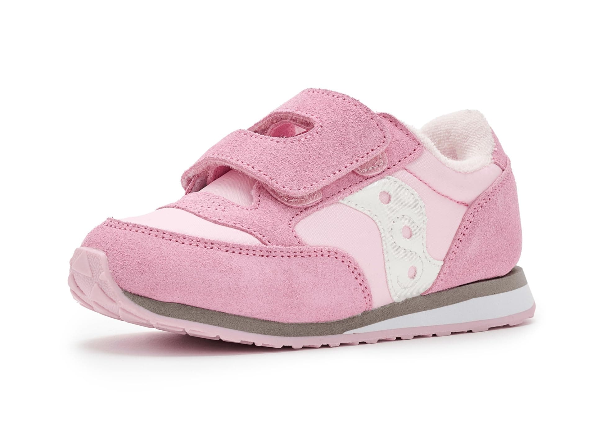 Saucony Kids Jazz Hook & Loop Sneaker (Toddler/Little Kid) — cor Pink
