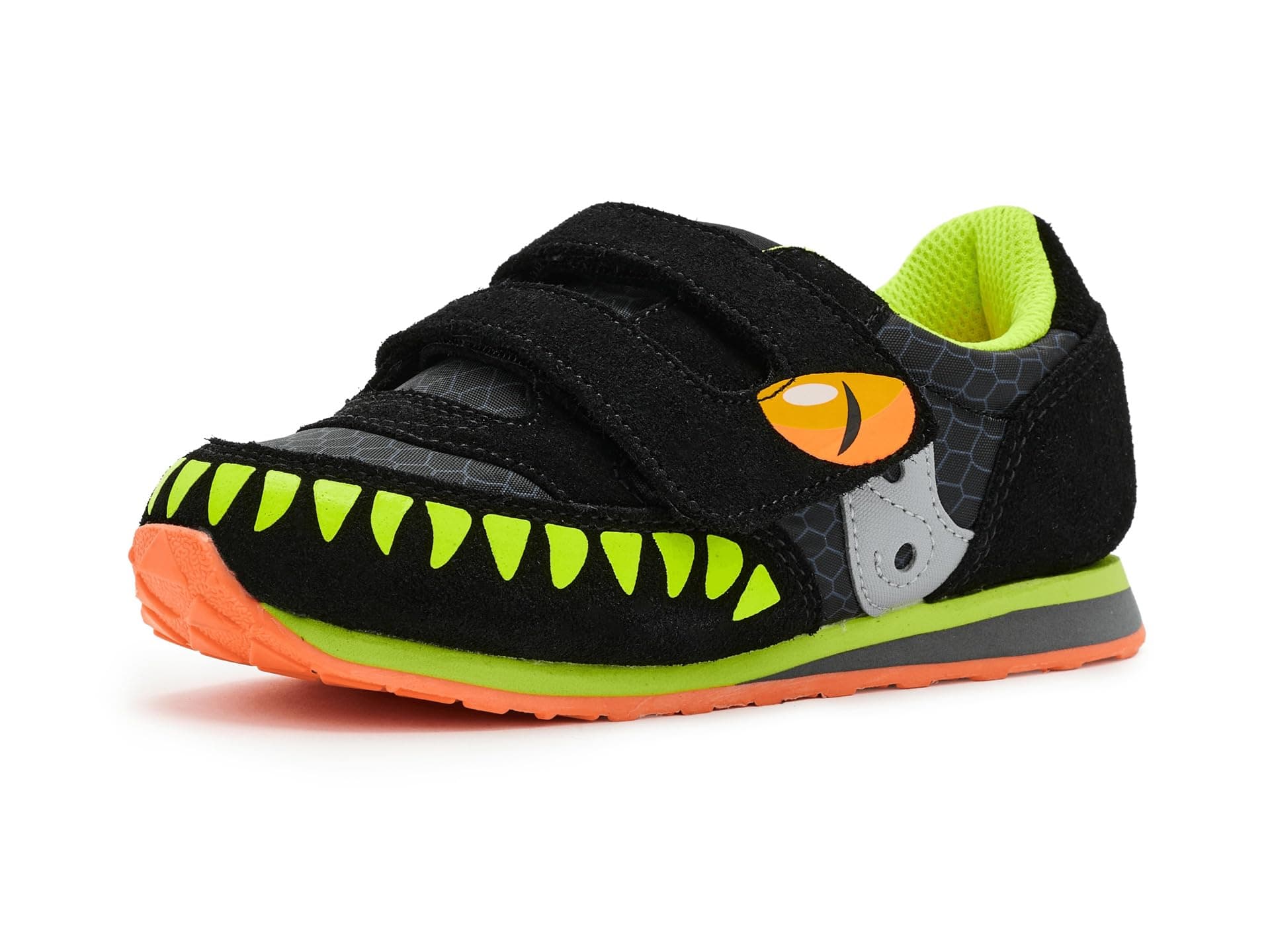 Saucony Kids Jazz Hook & Loop Sneaker (Toddler/Little Kid) — cor Preto