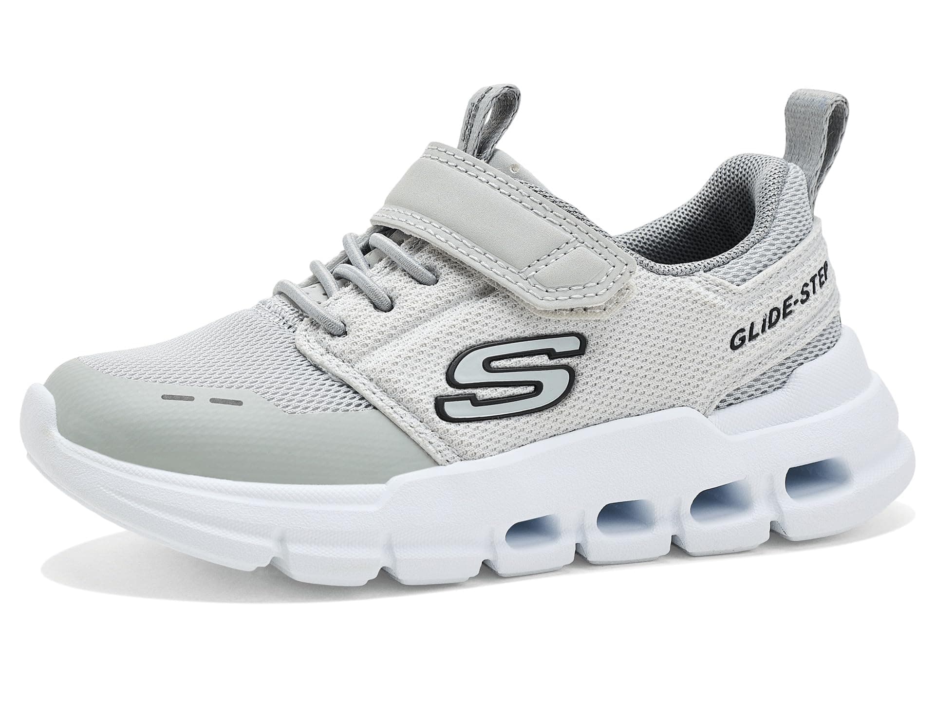 SKECHERS KIDS Glide-Step Flow 404172L (Little Kid/Big Kid) — cor Cinza